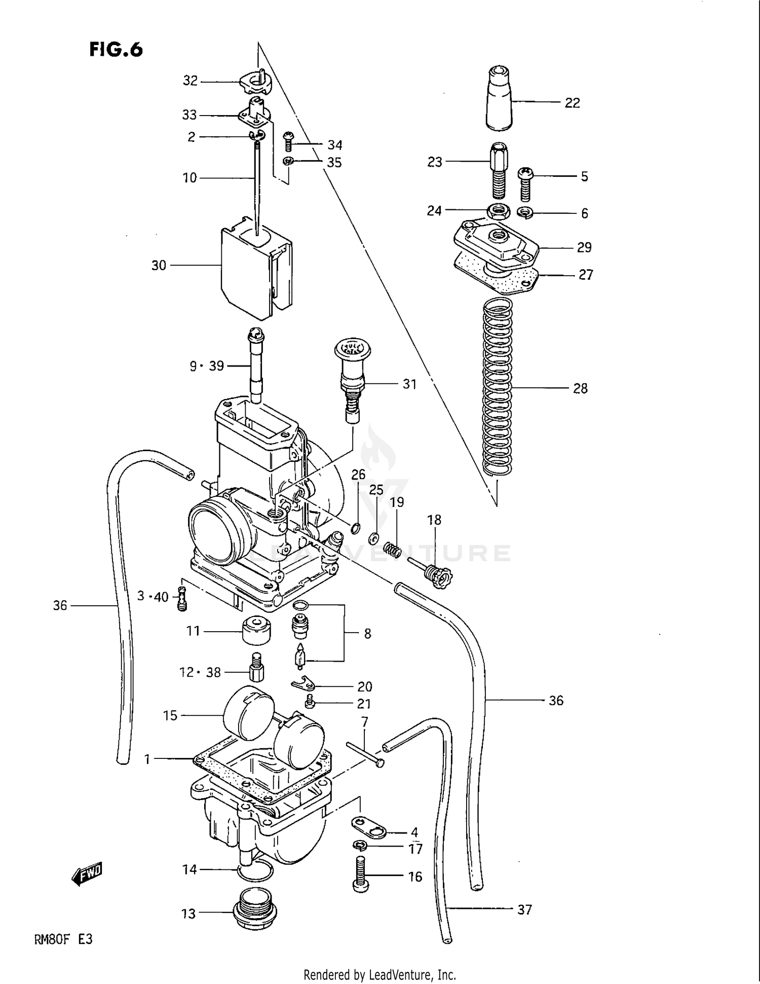 CARBURETOR (MODEL E/F)