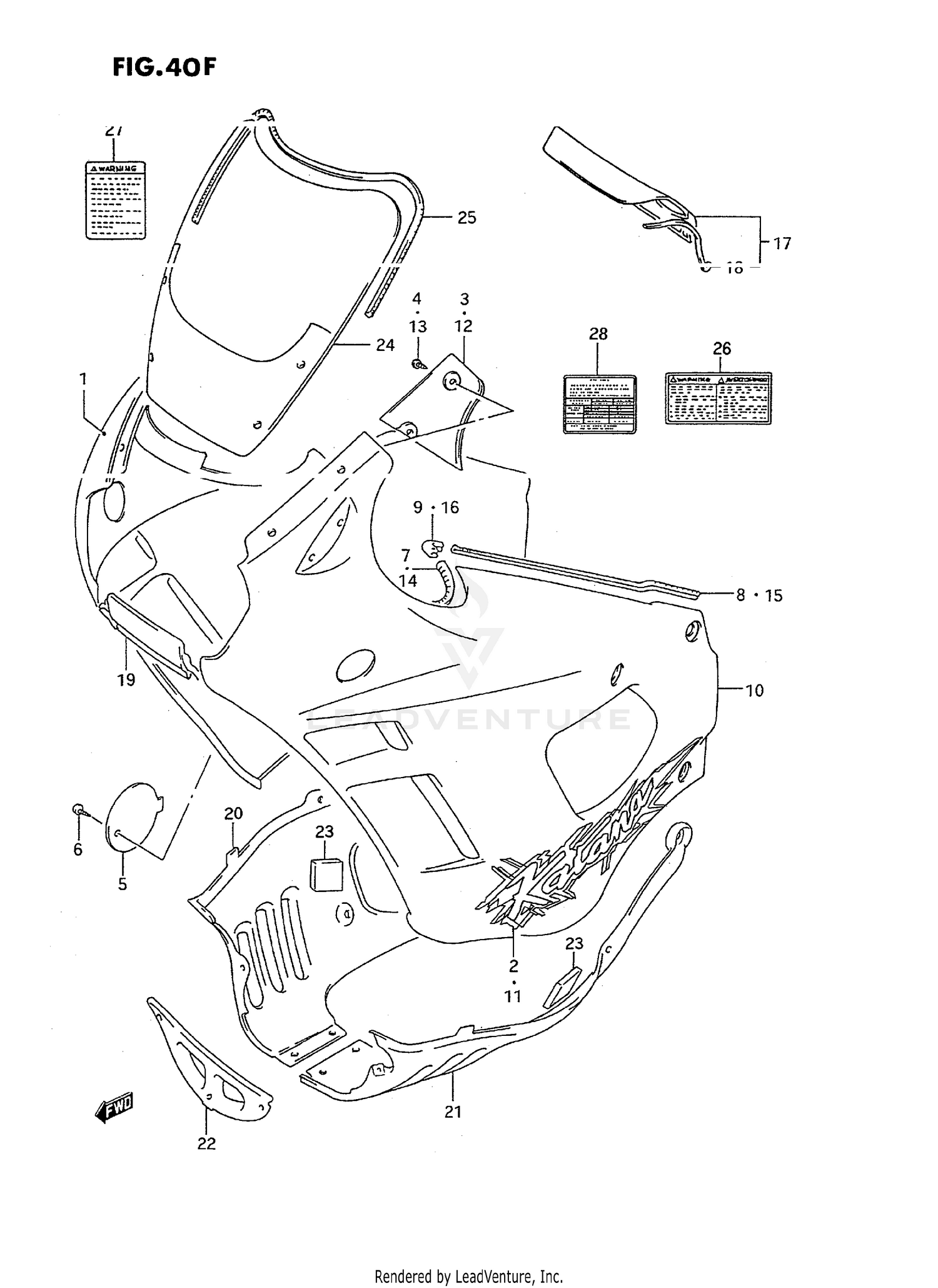 COWLING BODY (MODEL R)