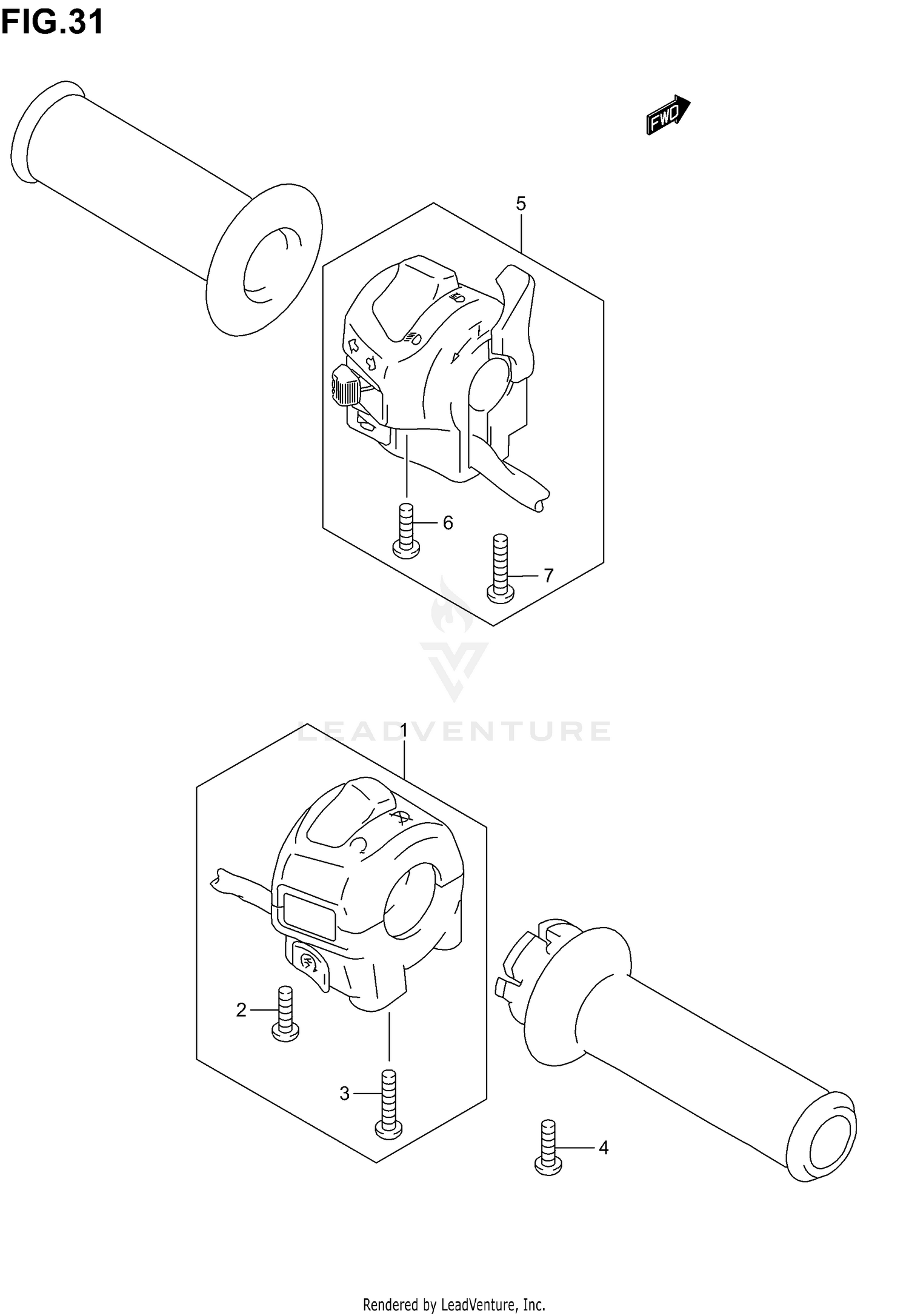 HANDLE SWITCH (MODEL K1/K2/K3)