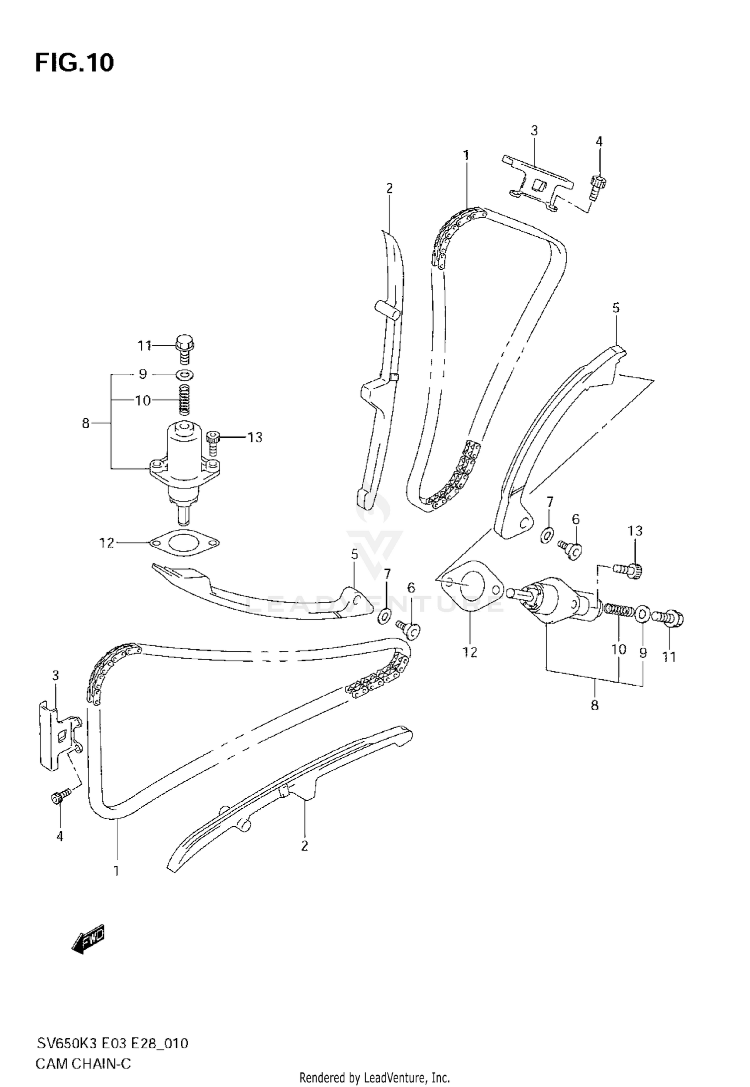 CAM CHAIN (MODEL K3/K4)