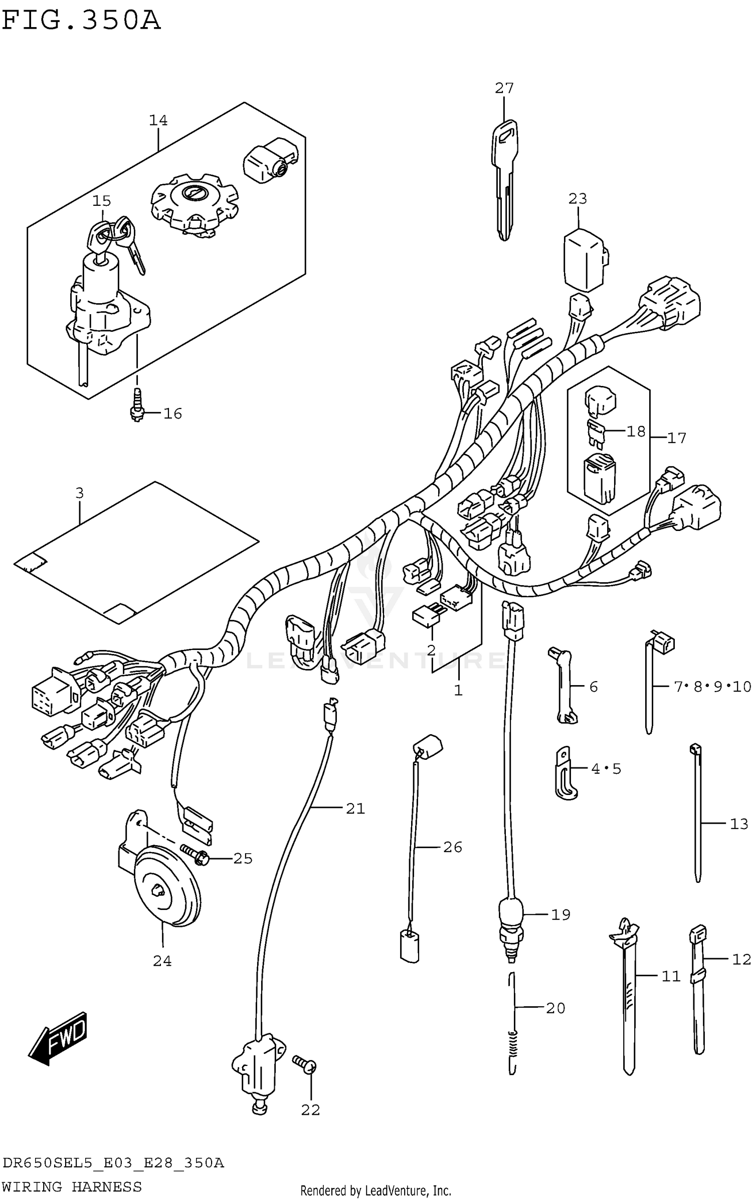 WIRING HARNESS (DR650SEL5 E03)