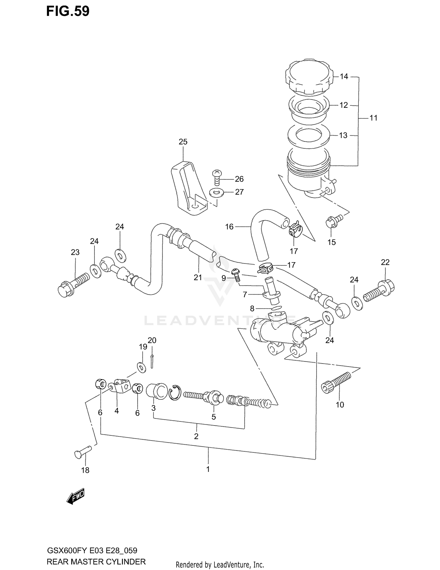 REAR MASTER CYLINDER