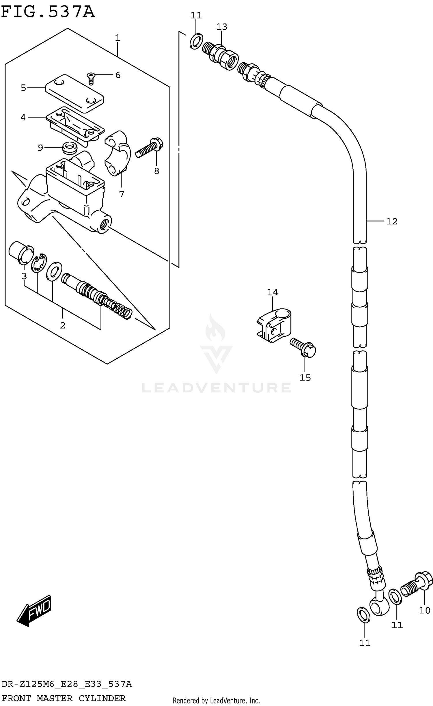 FRONT MASTER CYLINDER (DR-Z125L)