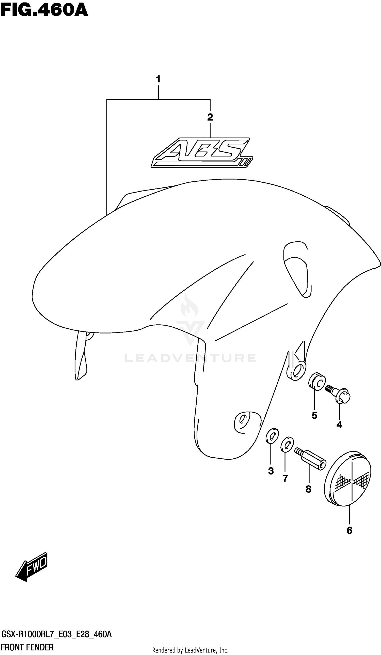 FRONT FENDER (GSX-R1000RL7 E03)