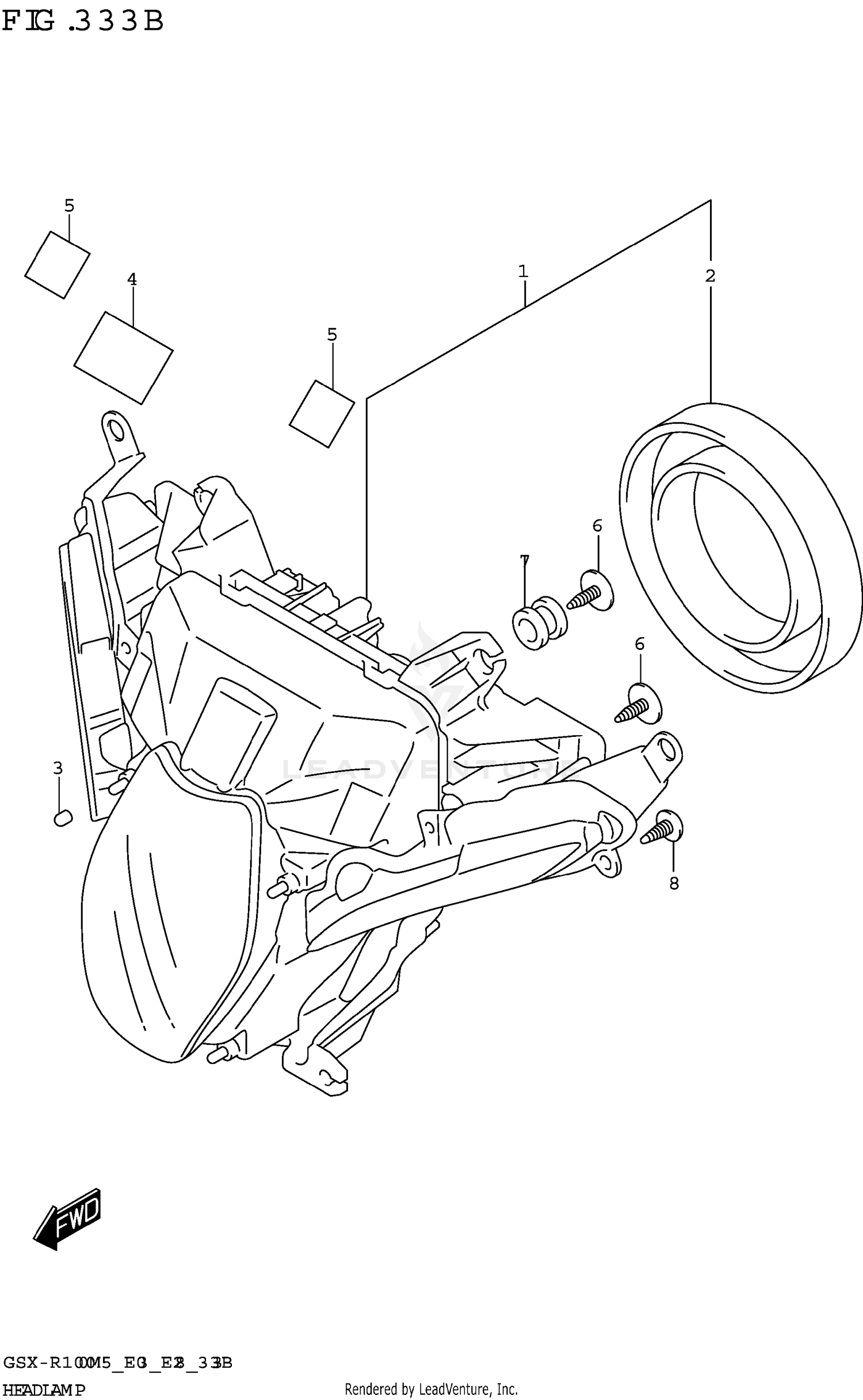 HEADLAMP (GSX-R1000RA)