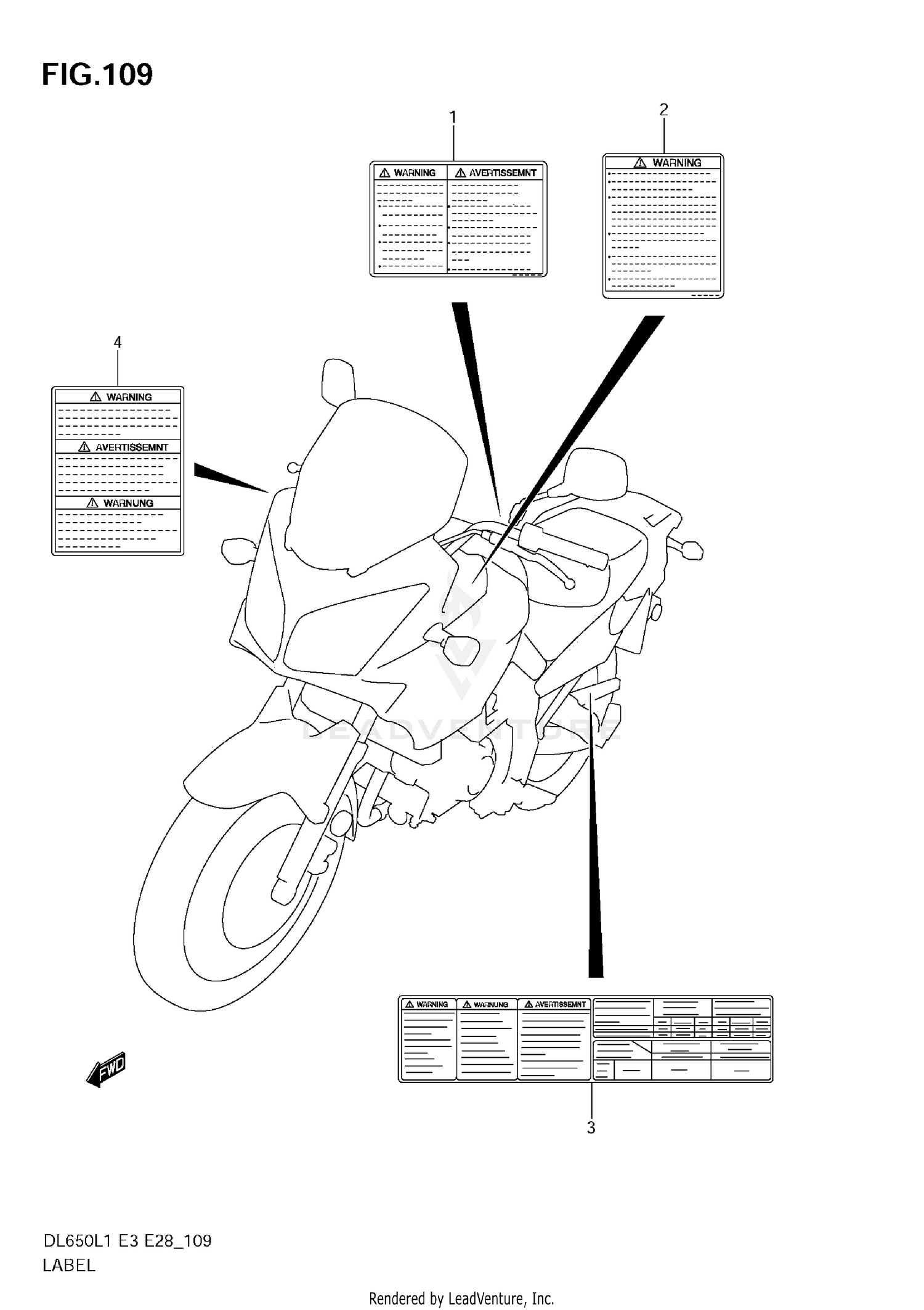 LABEL (DL650 L1 E28)