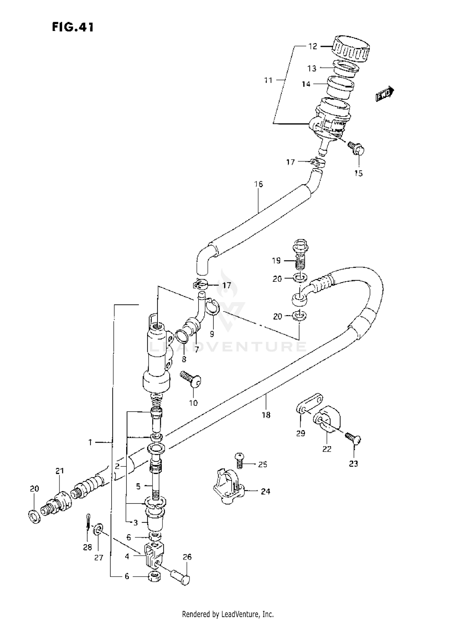 REAR MASTER CYLINDER (K)