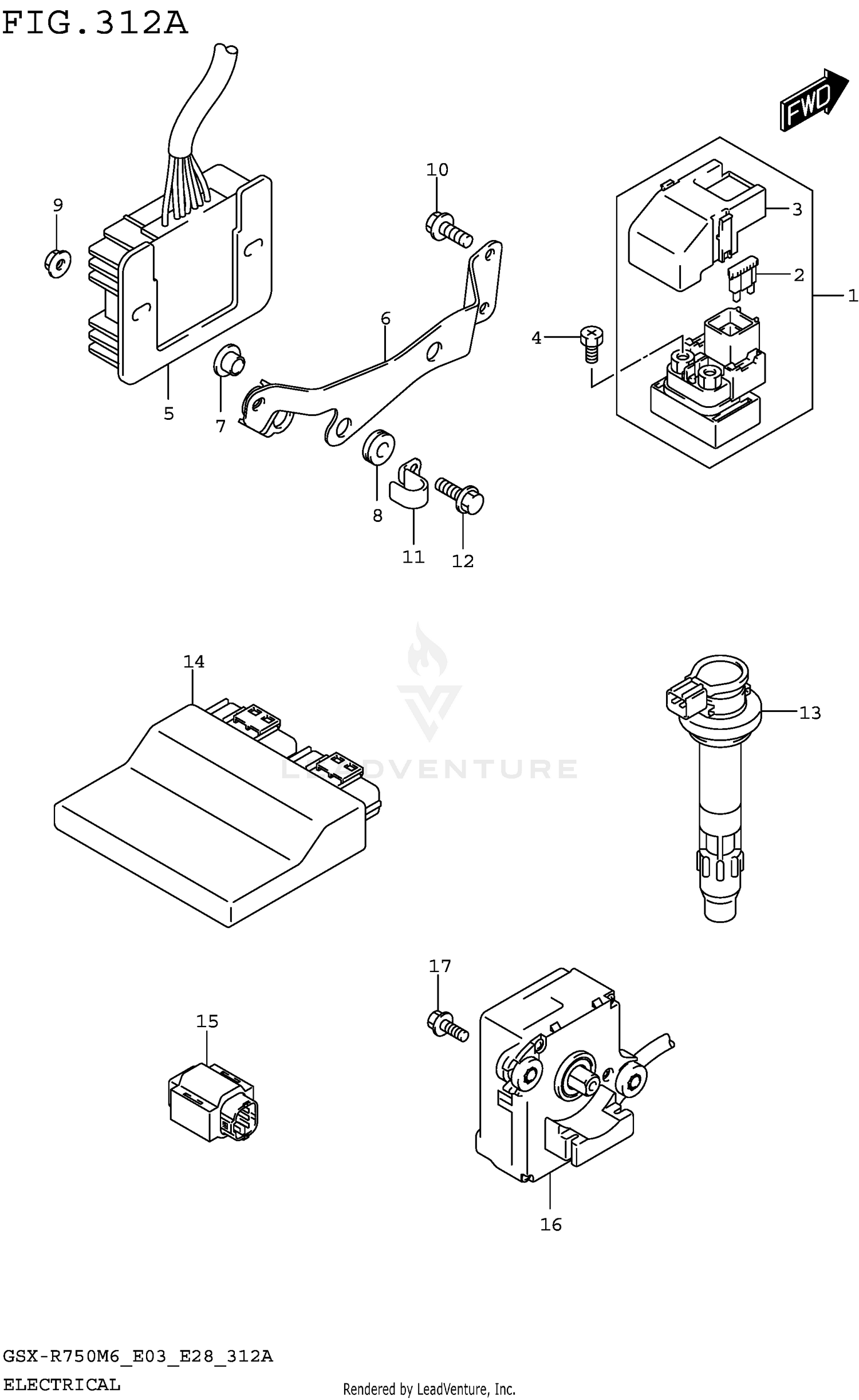 ELECTRICAL (GSX-R750M6 E03)