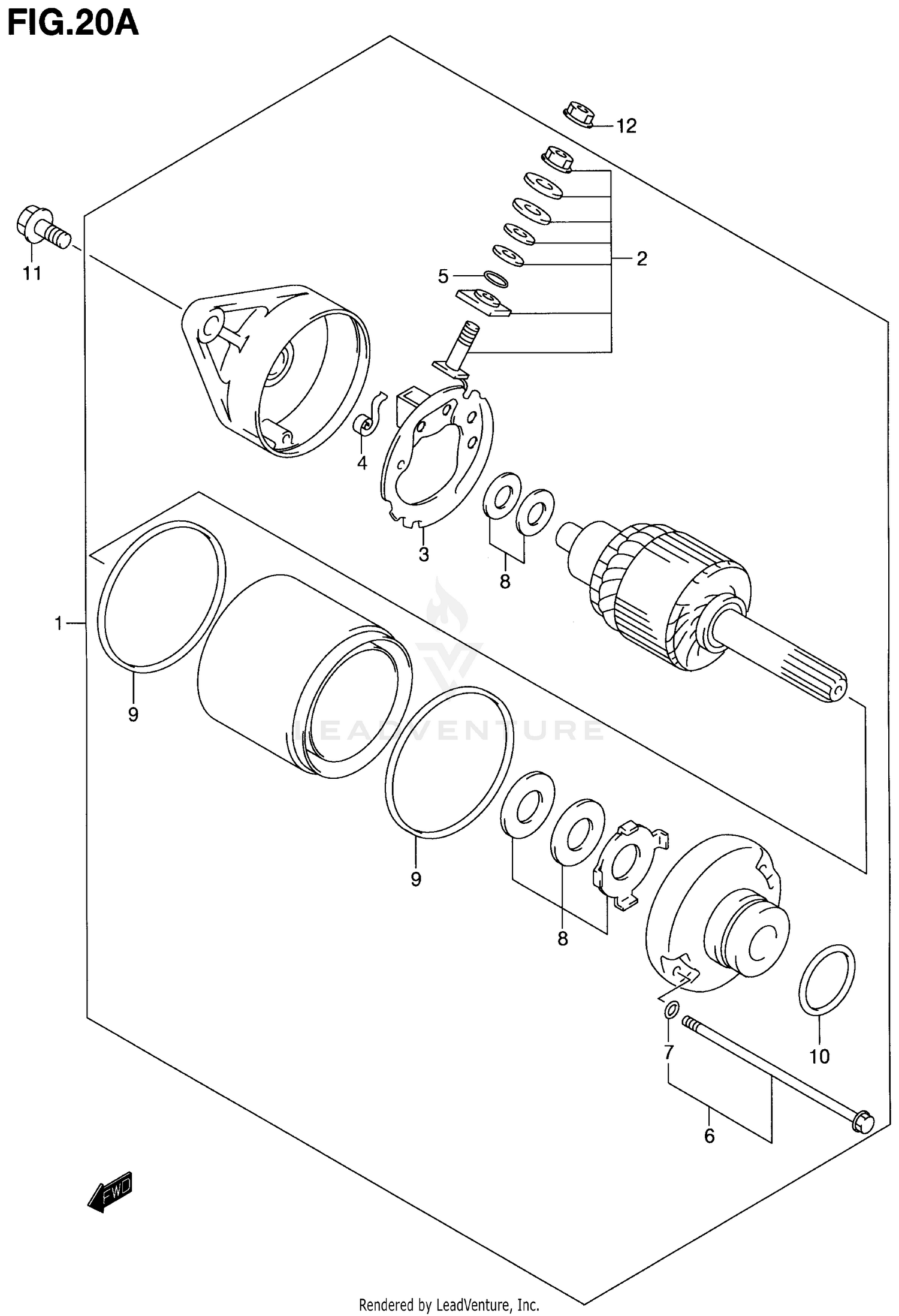 STARTING MOTOR (MODEL Y/K1)