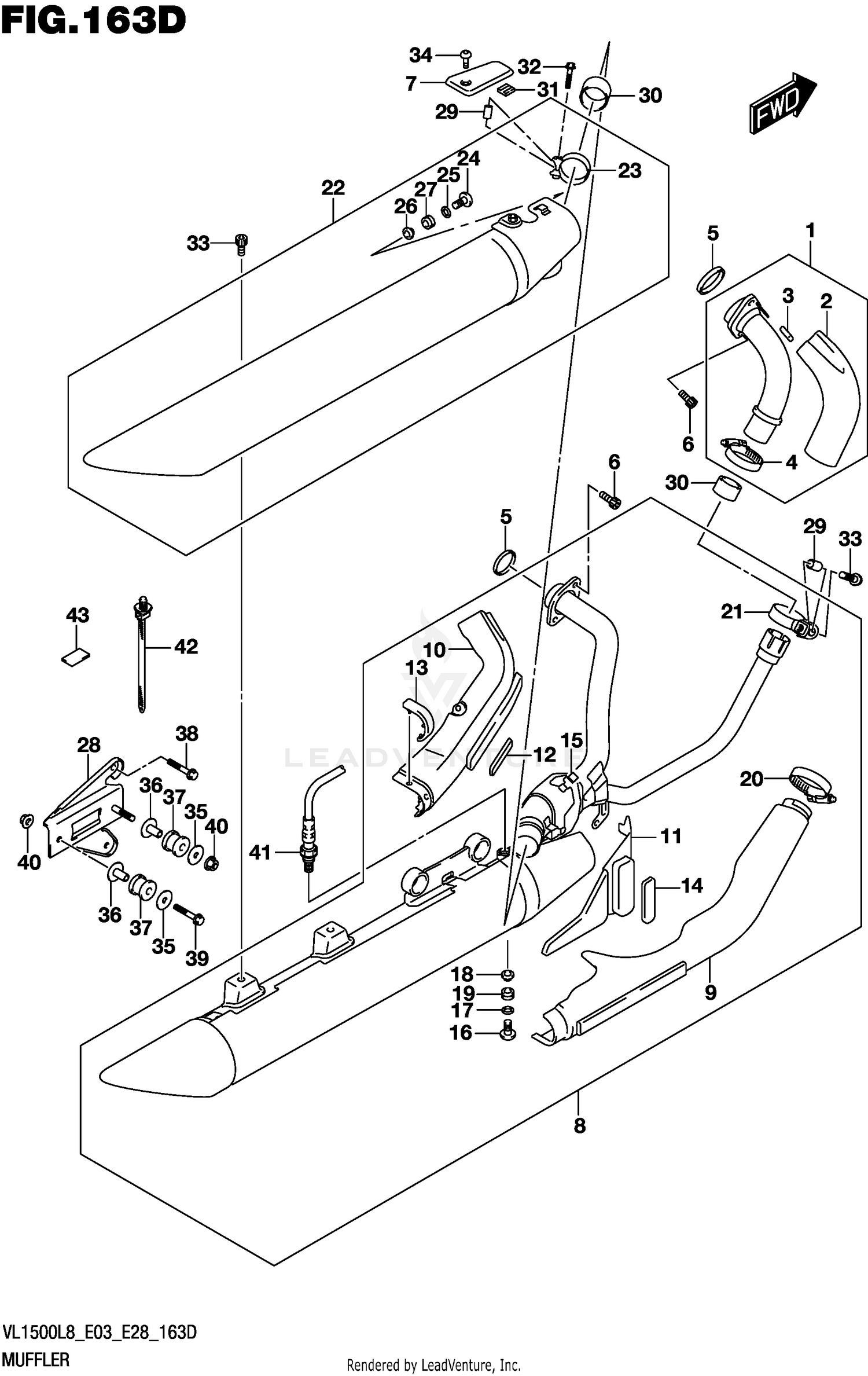 MUFFLER (VL1500BTL8 E28)