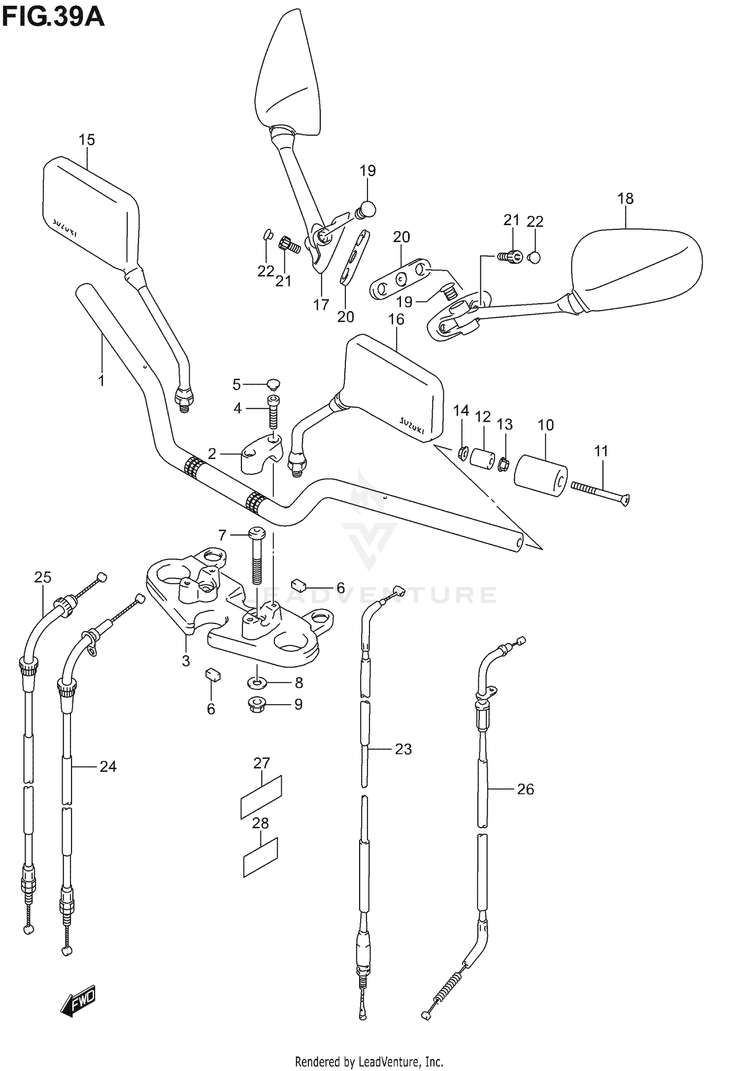 HANDLEBAR (MODEL K4/K5/K6)