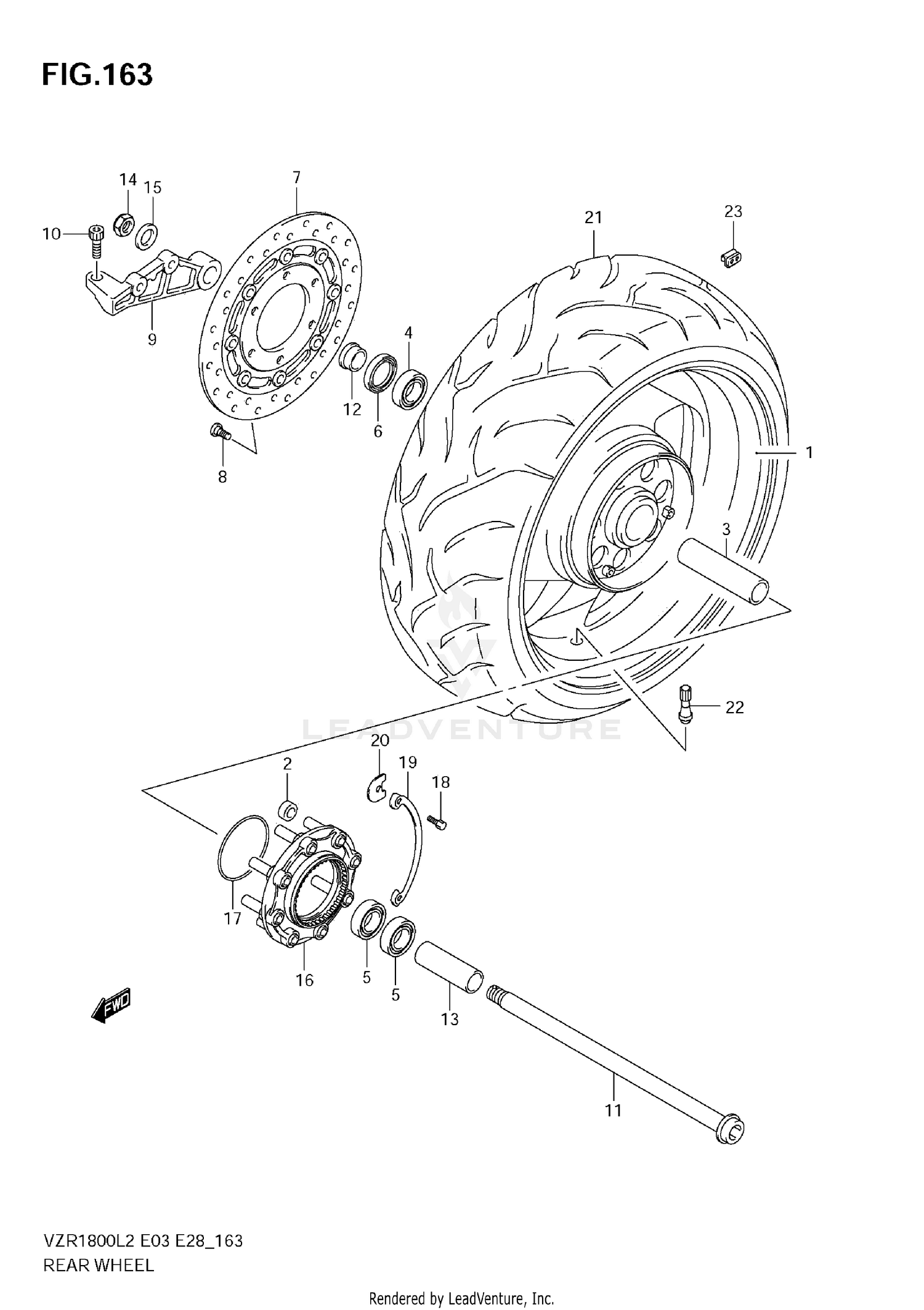 REAR WHEEL (VZR1800 L2 E03)