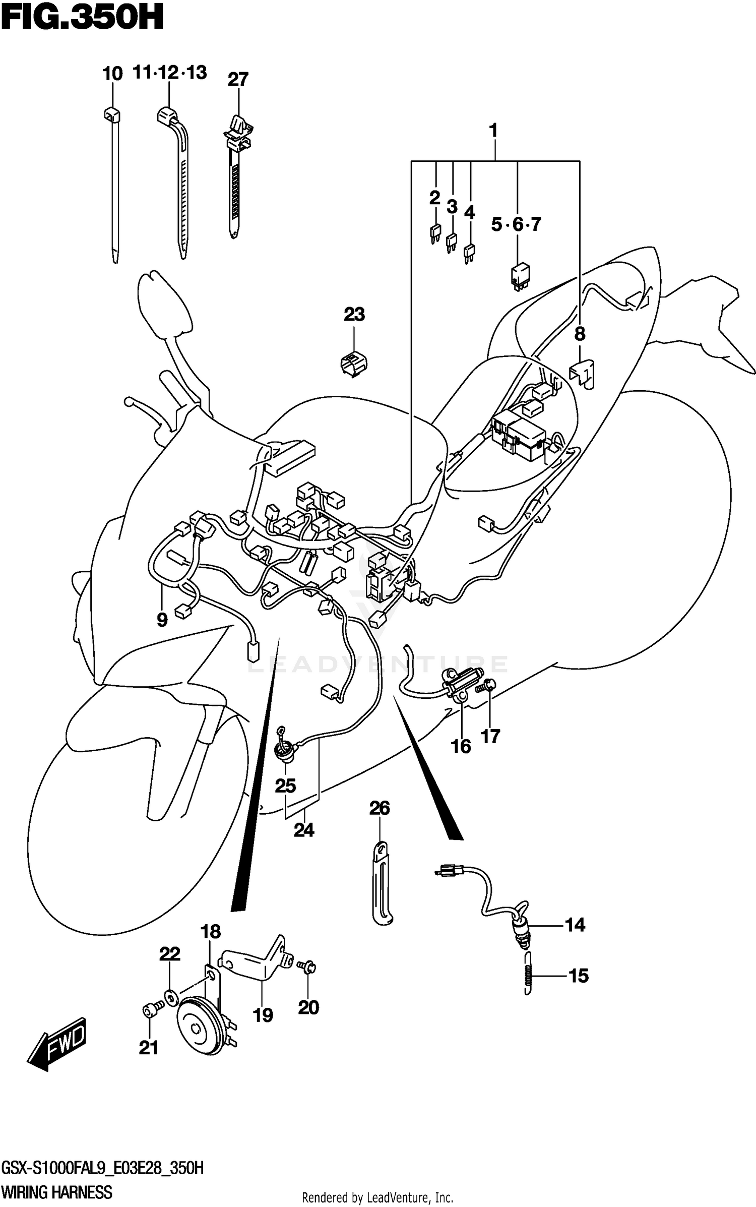 WIRING HARNESS (GSX-S1000FZAL9 E28)
