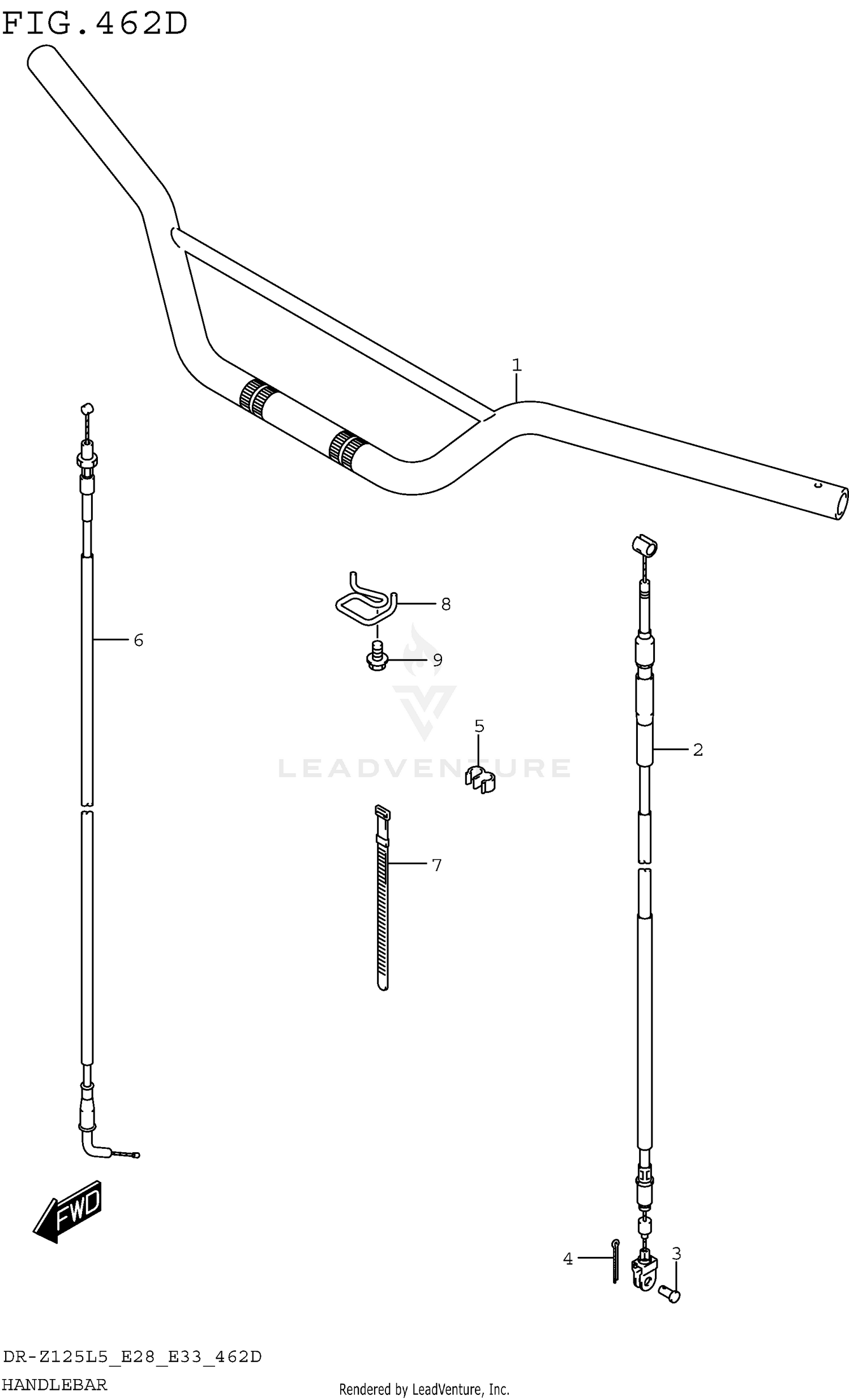 HANDLEBAR (DR-Z125LL5 E33)