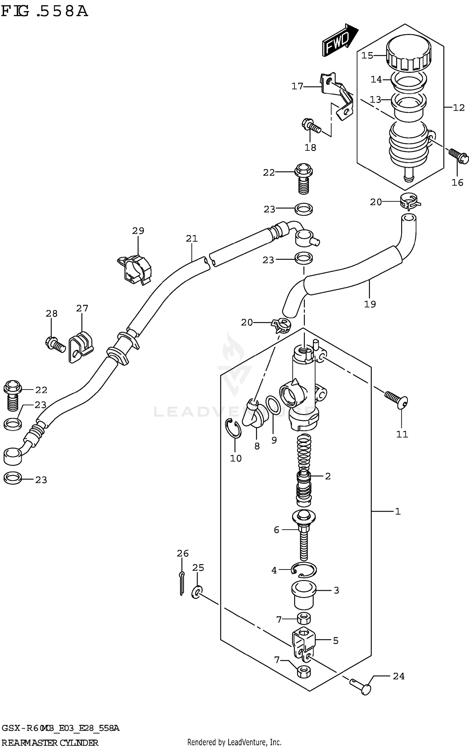 REAR MASTER CYLINDER