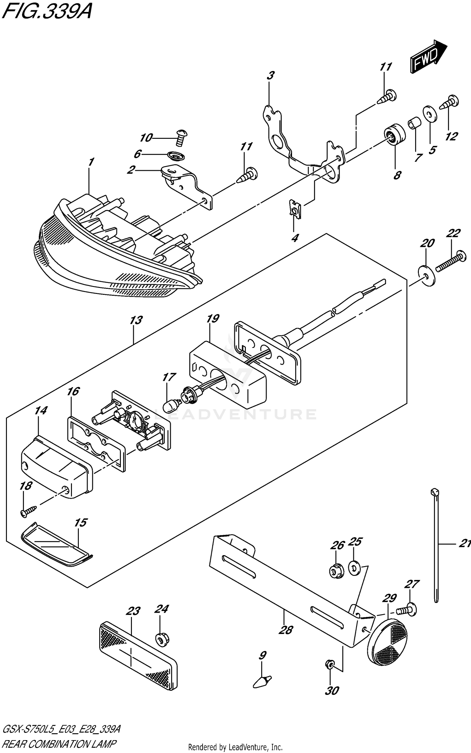 REAR COMBINATION LAMP