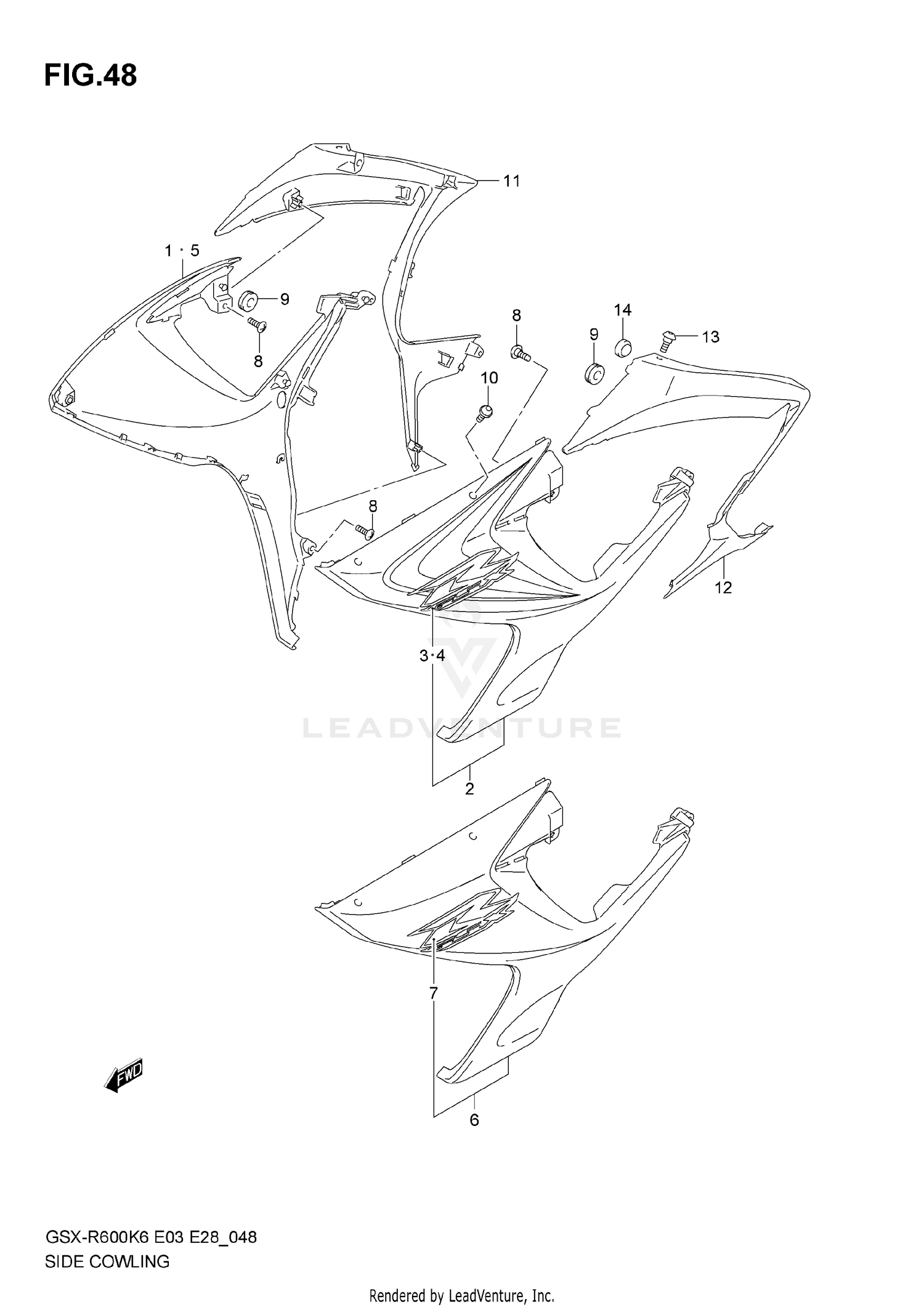 SIDE COWLING (MODEL K6)