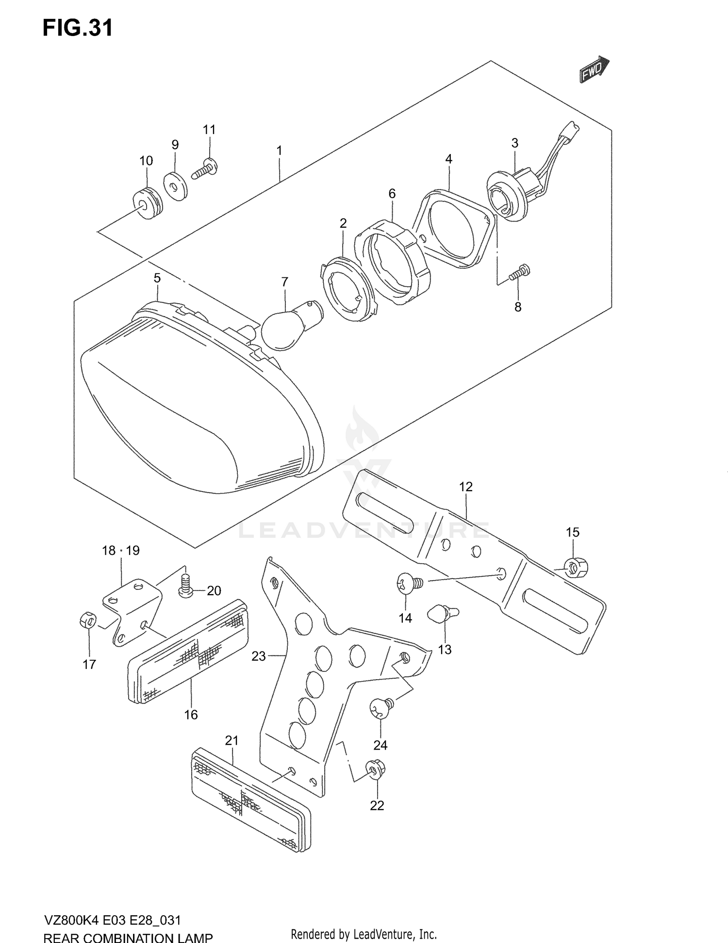 REAR COMBINATION LAMP