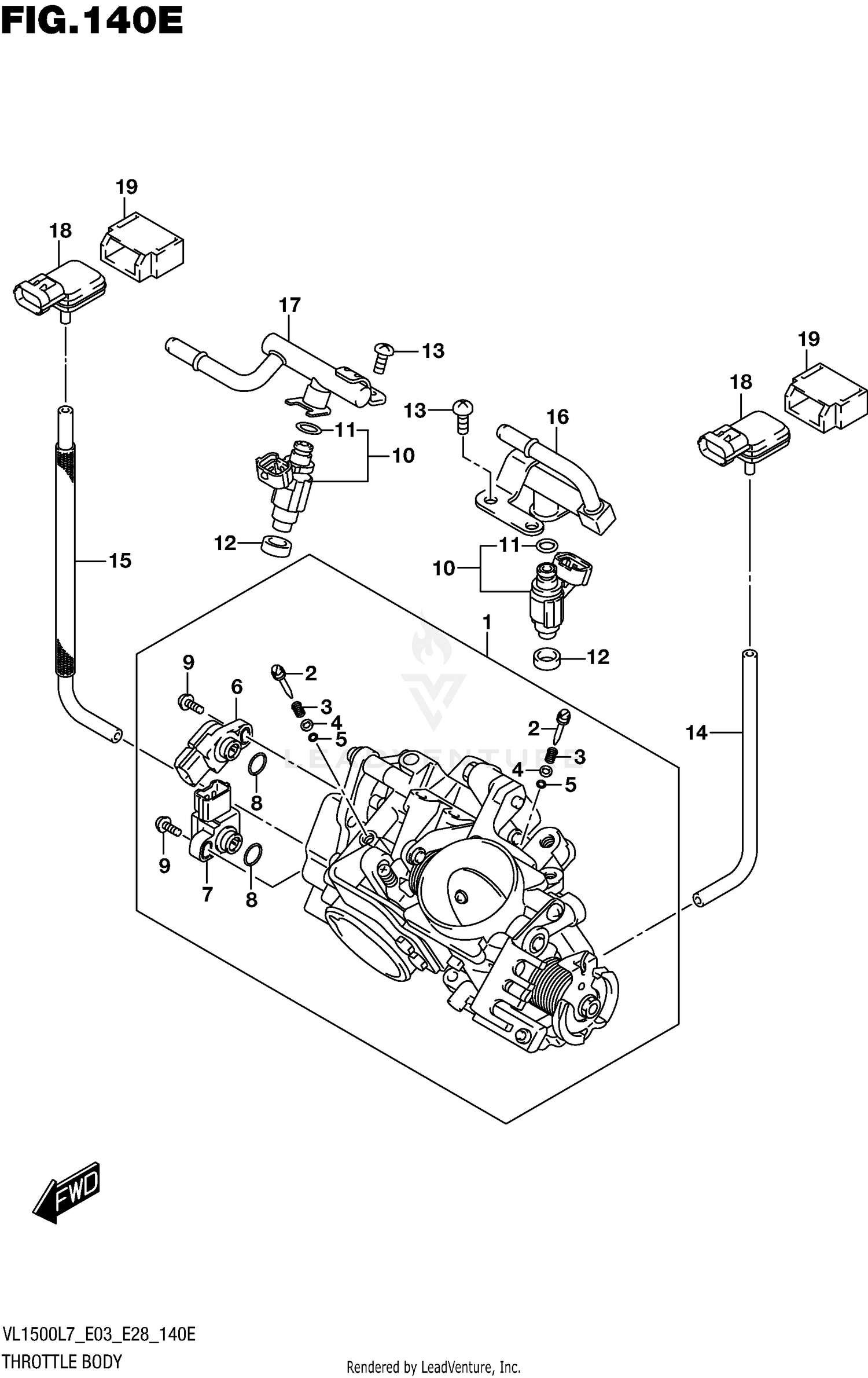 THROTTLE BODY (VL1500TL7 E03)