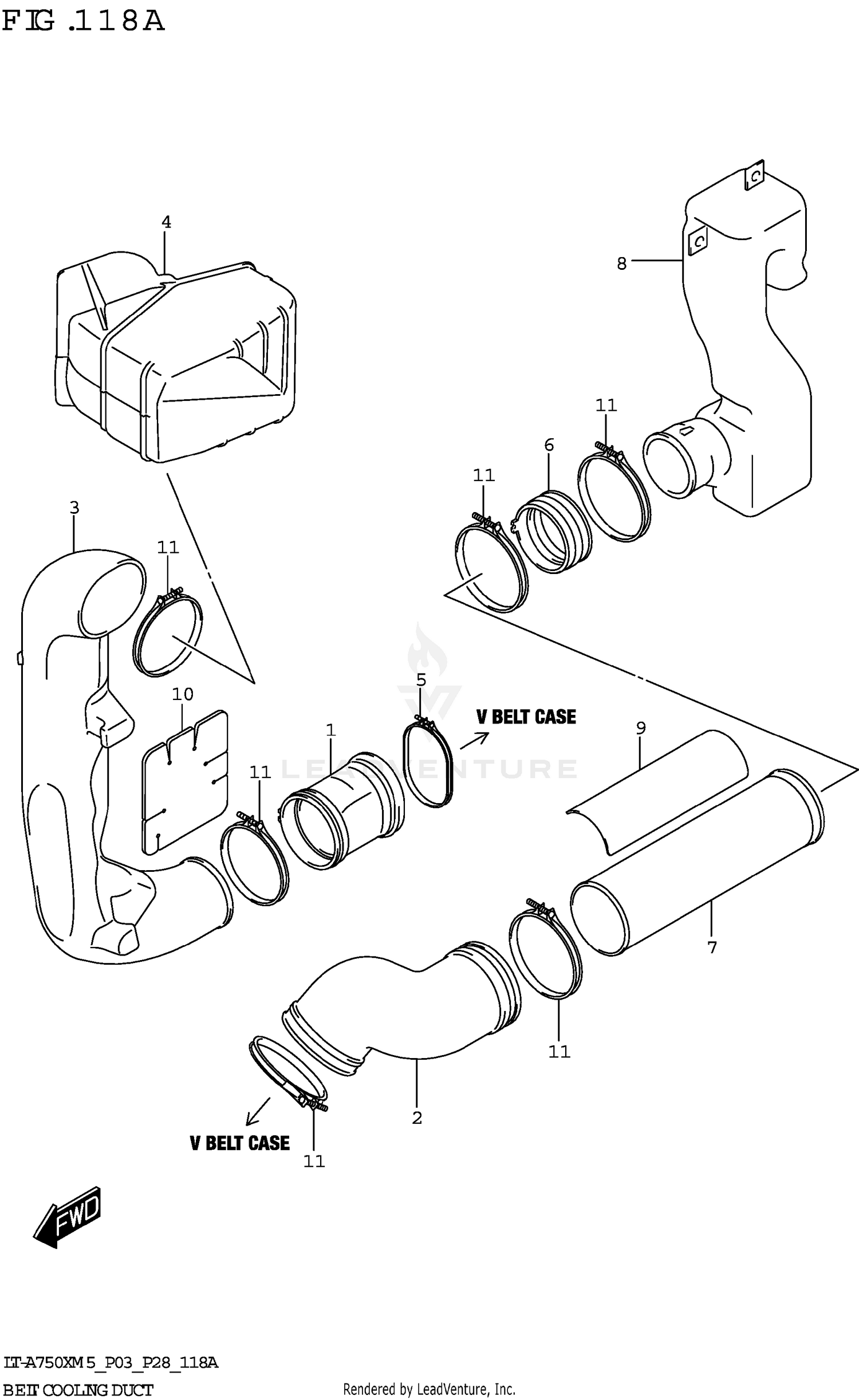 BELT COOLING DUCT
