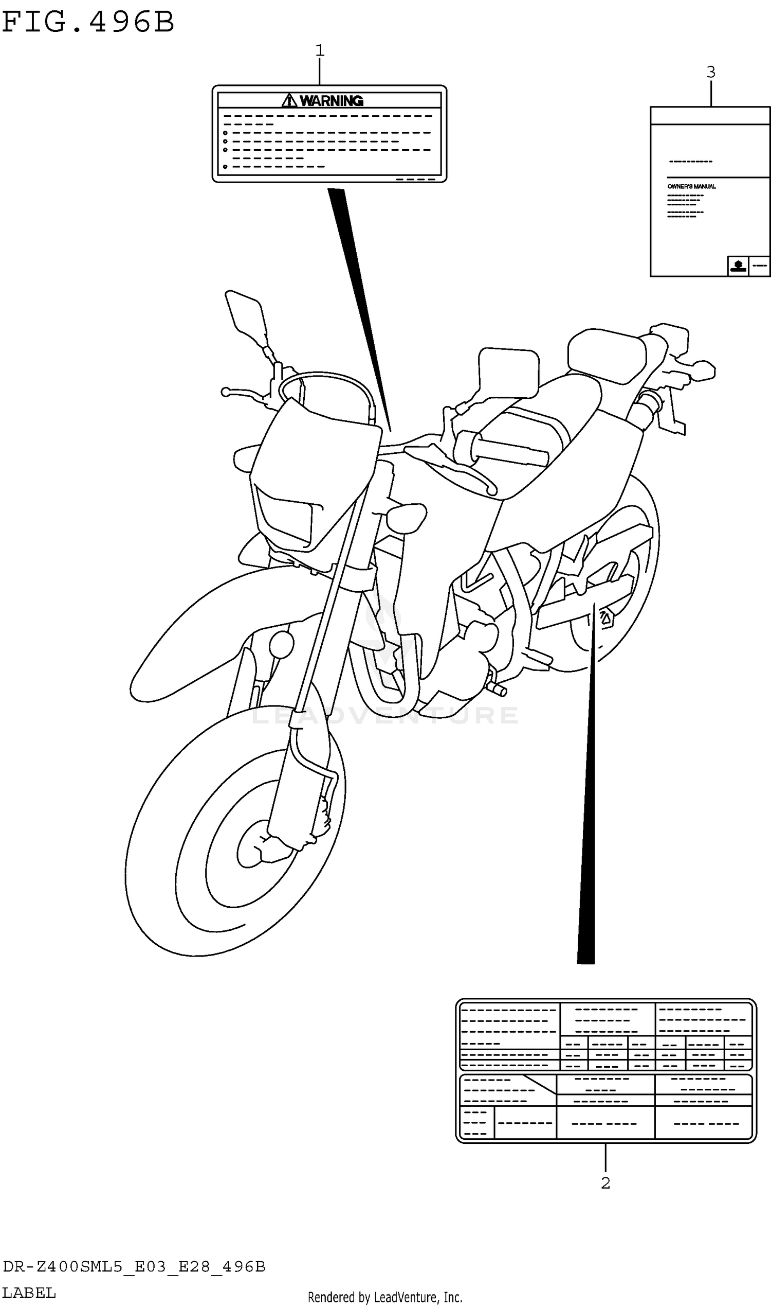 LABEL (DR-Z400SML5 E28)