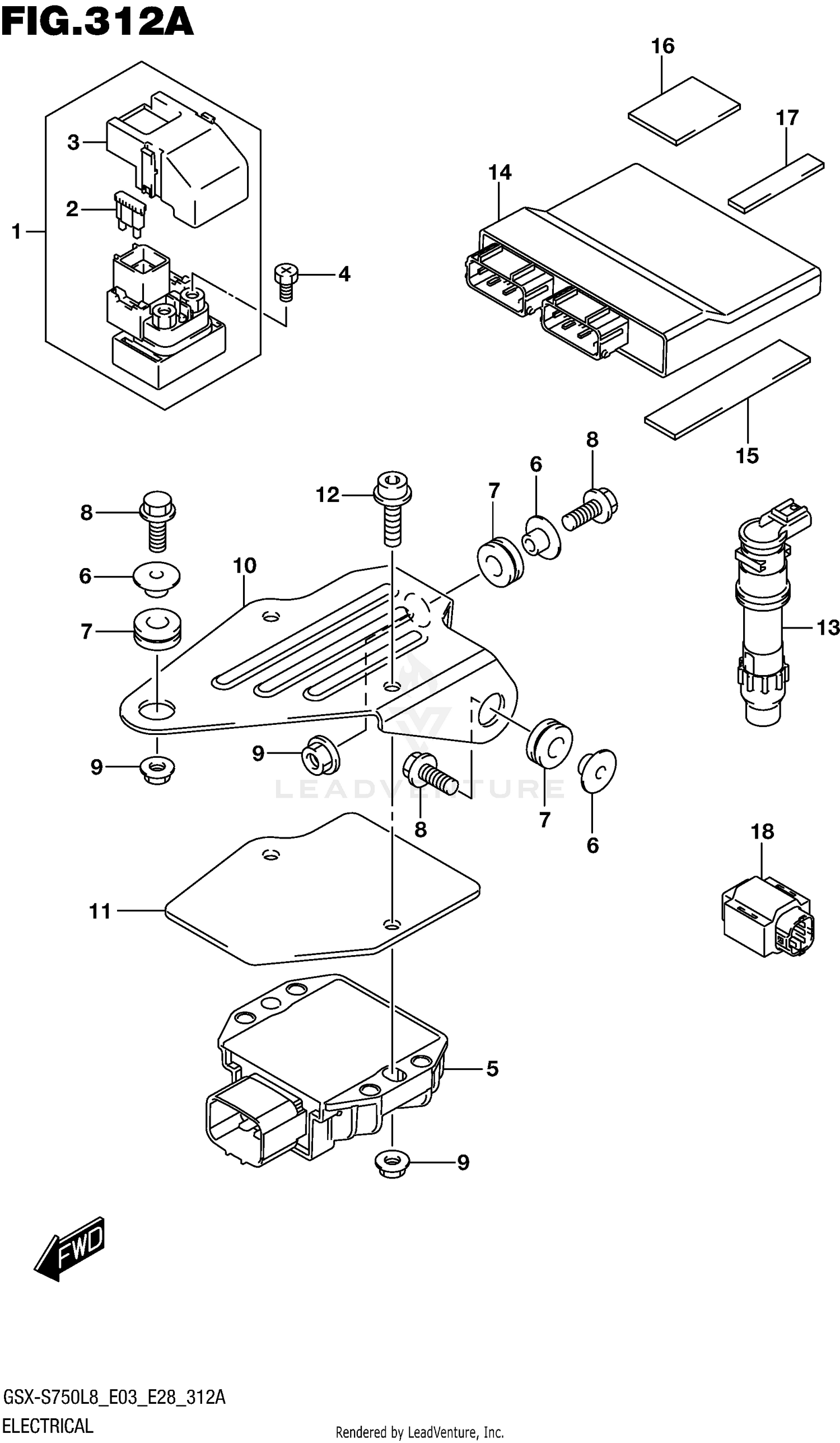 ELECTRICAL (GSX-S750L8 E03)
