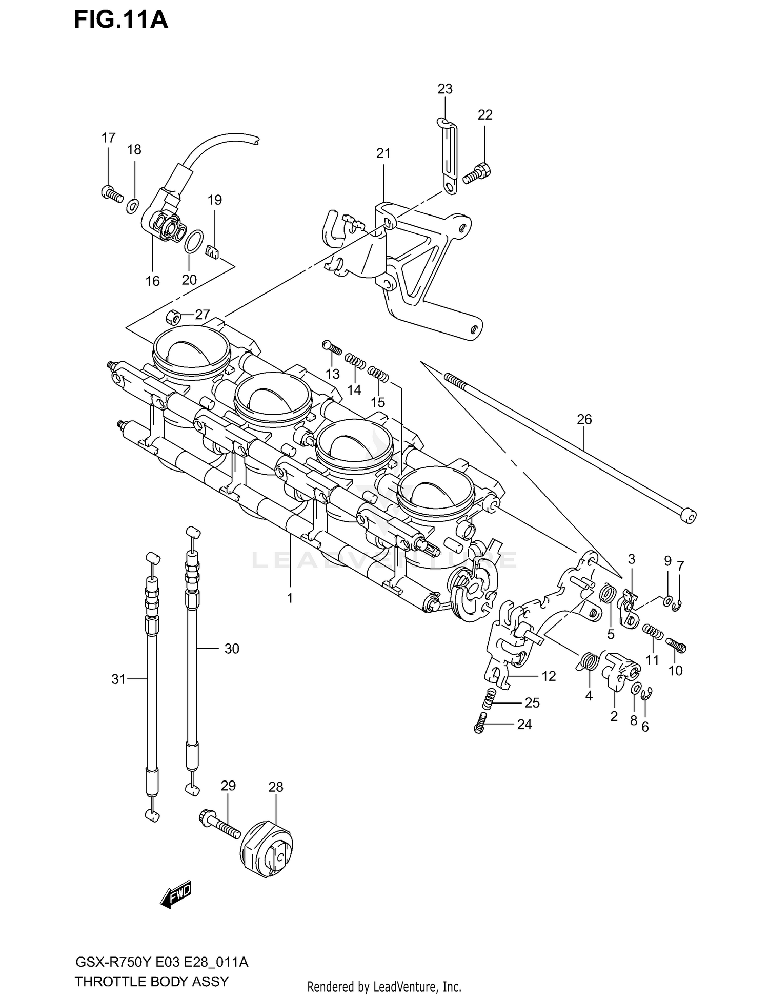 THROTTLE BODY (MODEL K1)