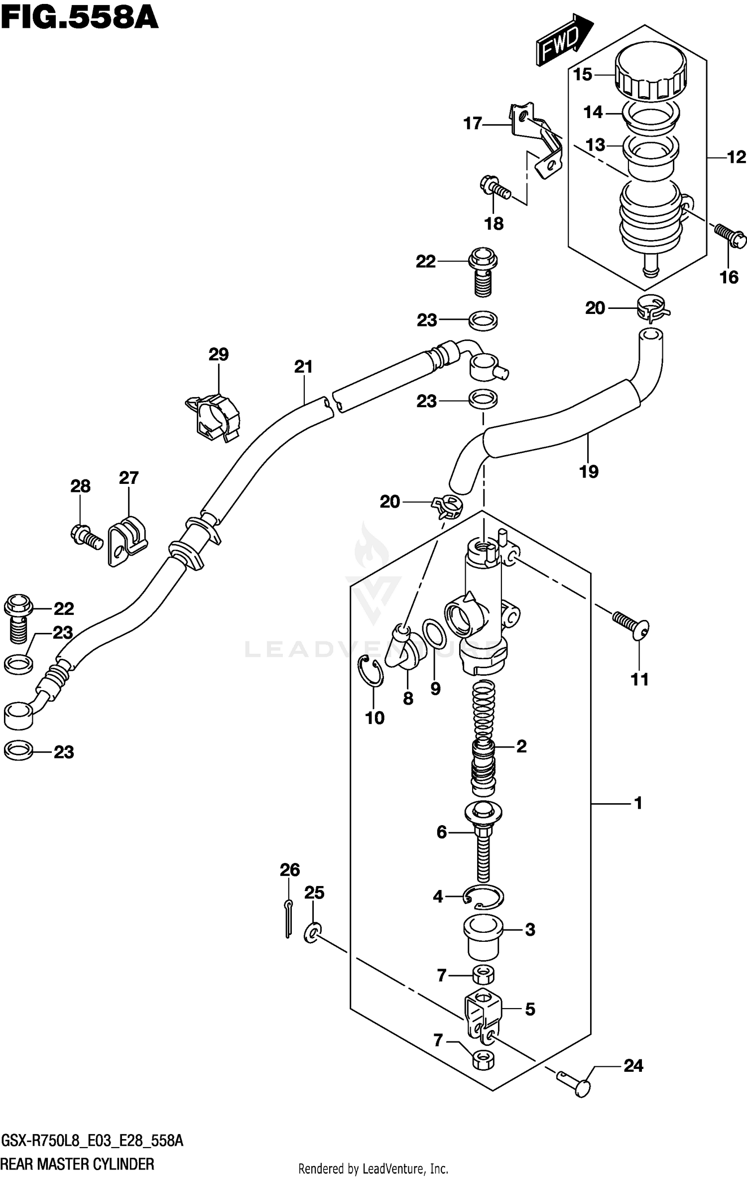 REAR MASTER CYLINDER