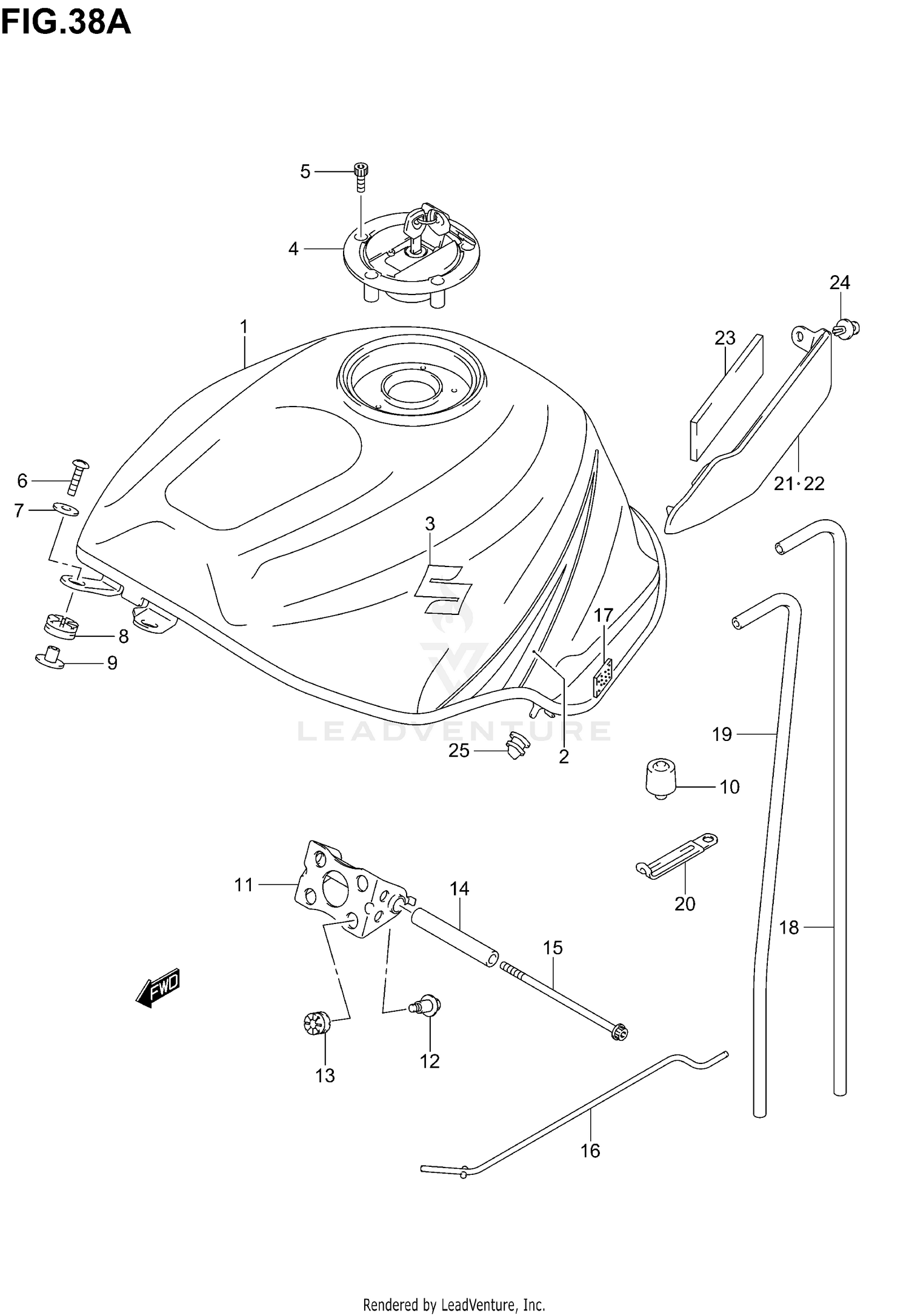 FUEL TANK (MODEL K5)