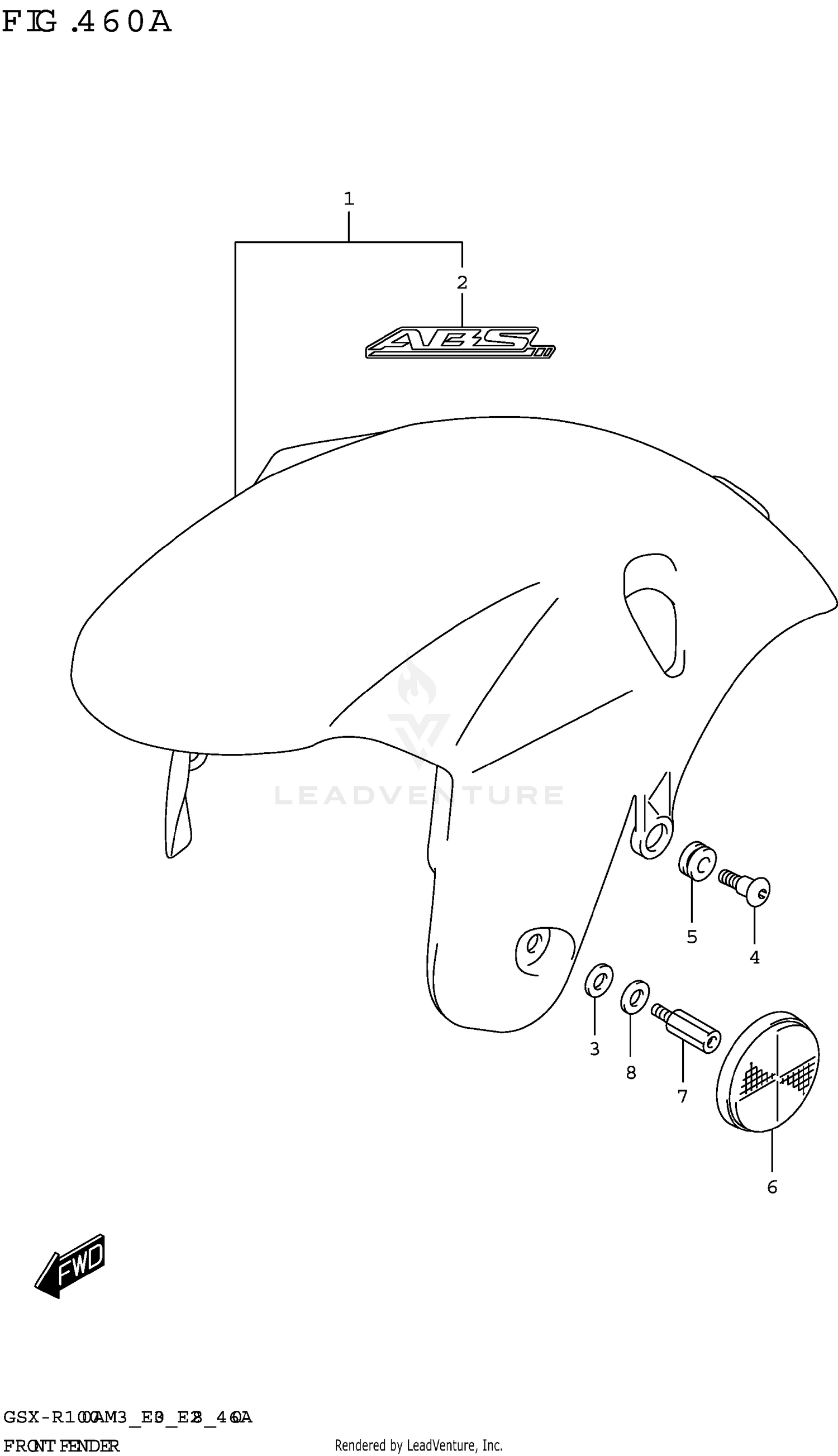 FRONT FENDER (GSX-R1000A)