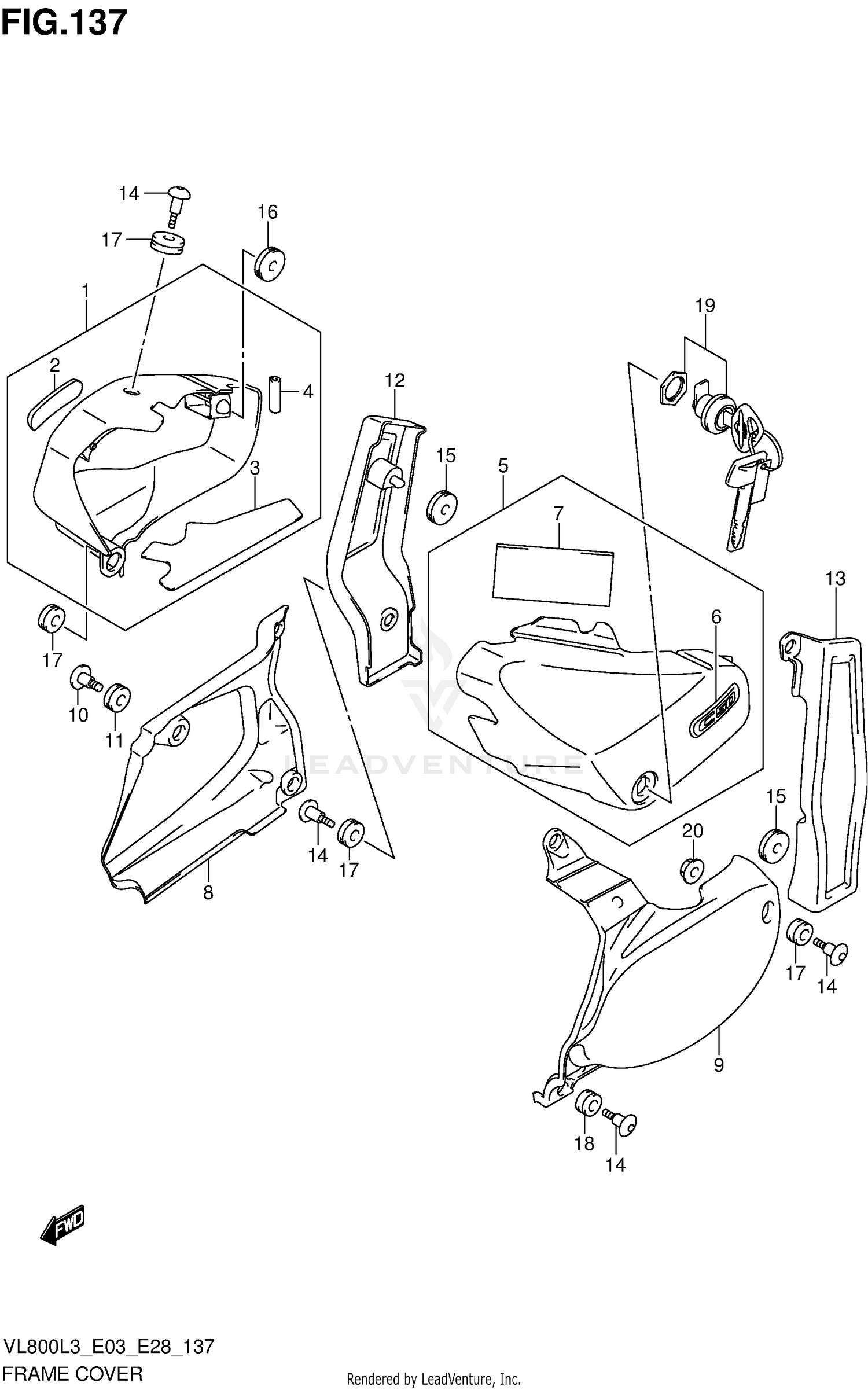 FRAME COVER (VL800CL3 E33)