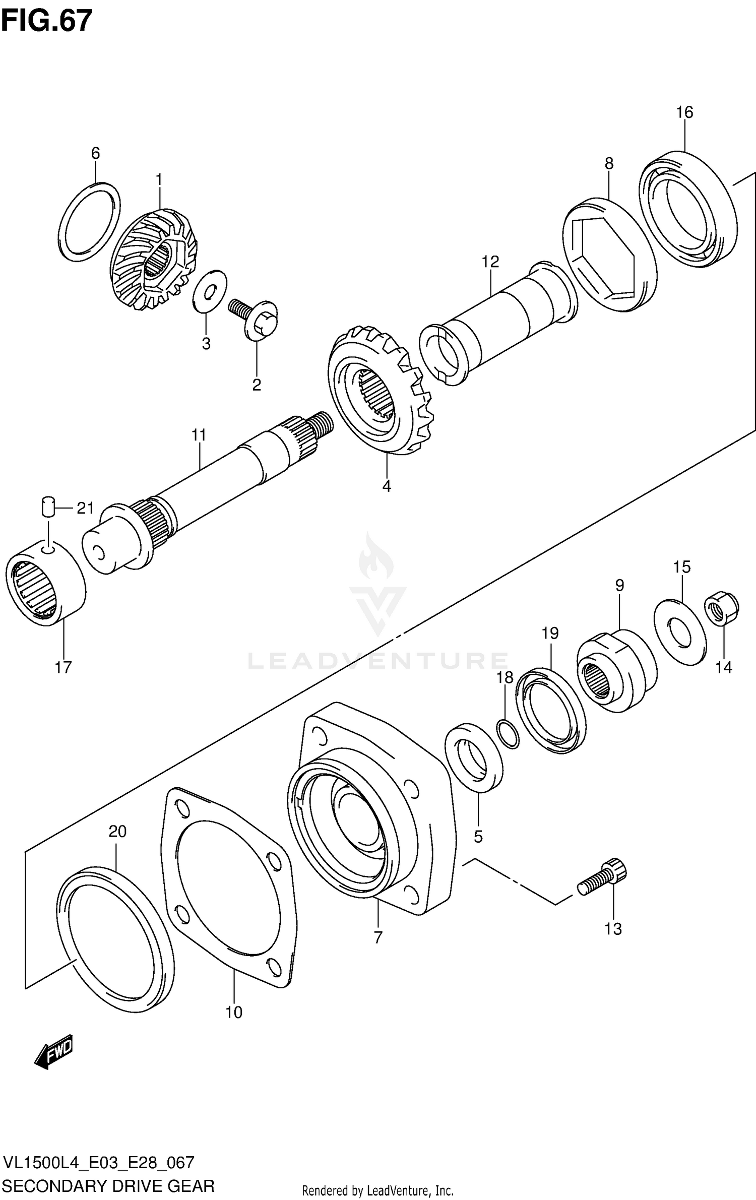 SECONDARY DRIVE GEAR