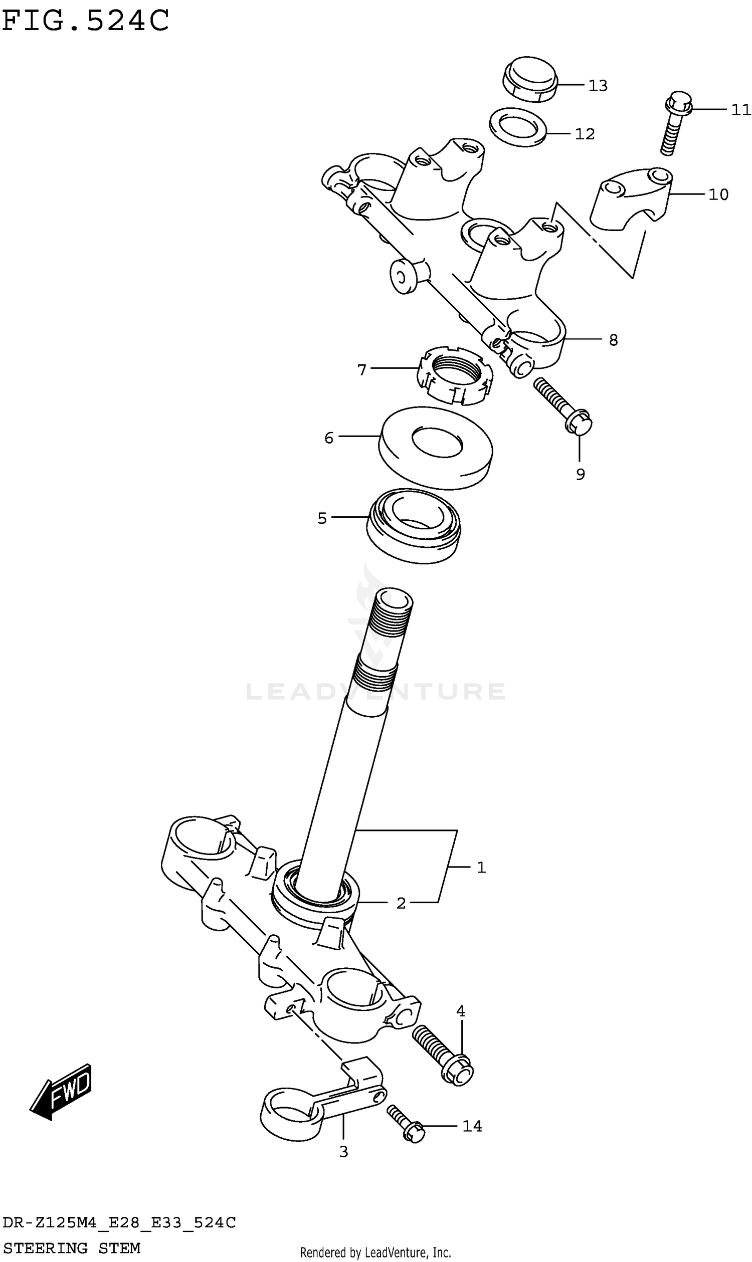 STEERING STEM (DR-Z125LM4 E33)