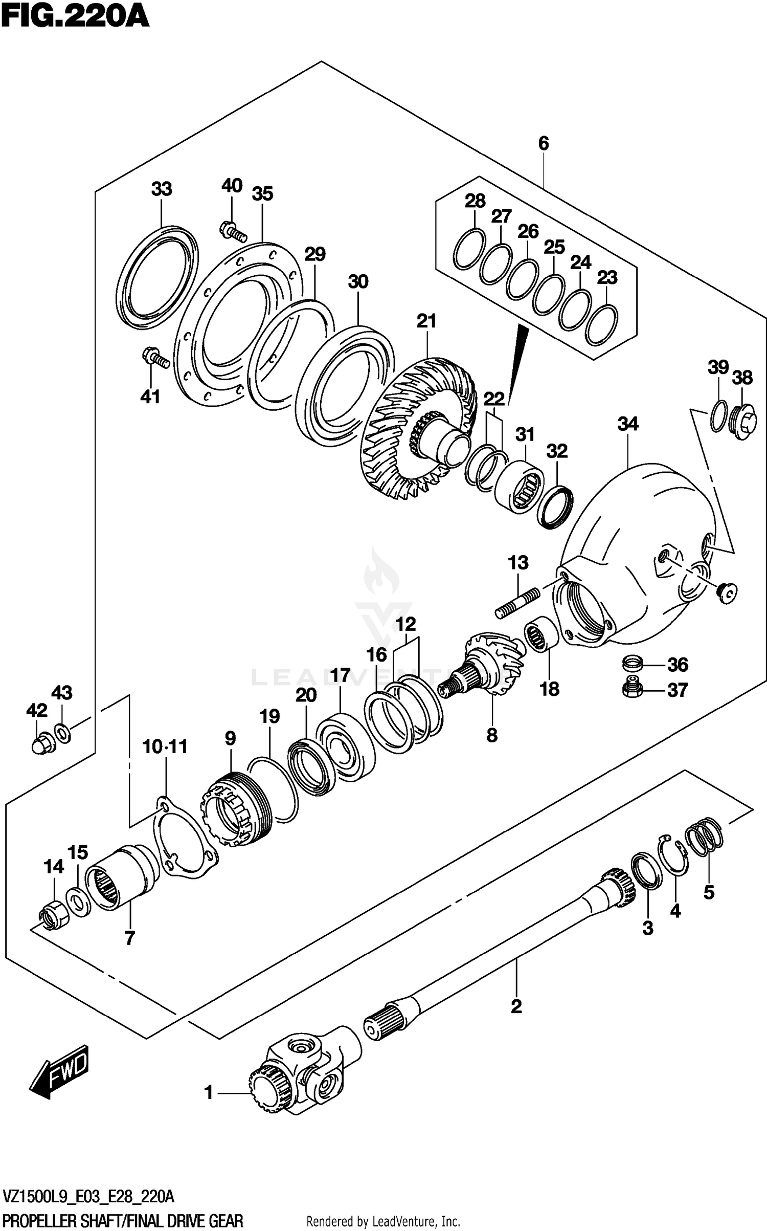 PROPELLER SHAFT/FINAL DRIVE GEAR