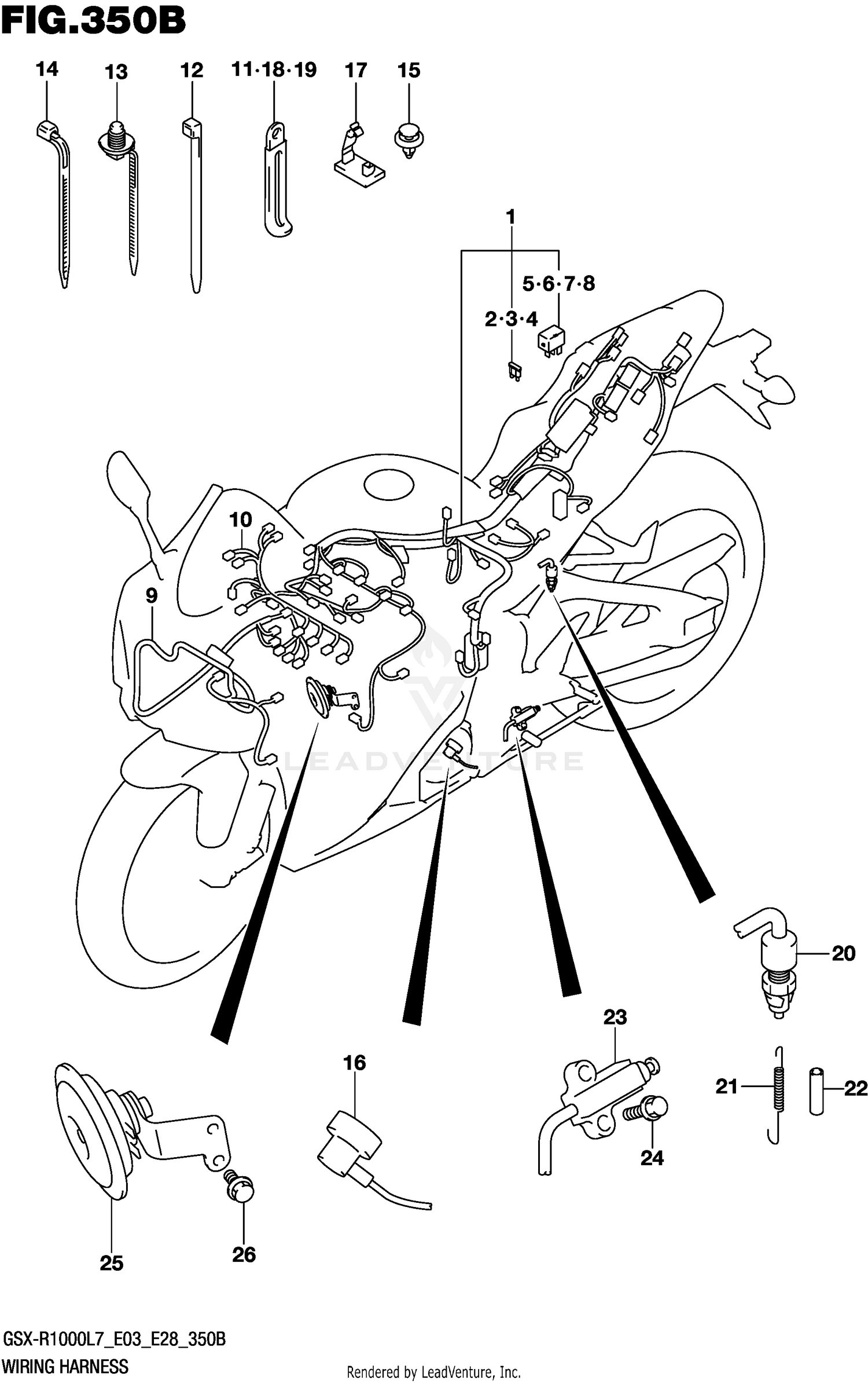 WIRING HARNESS (GSX-R1000L7 E28)