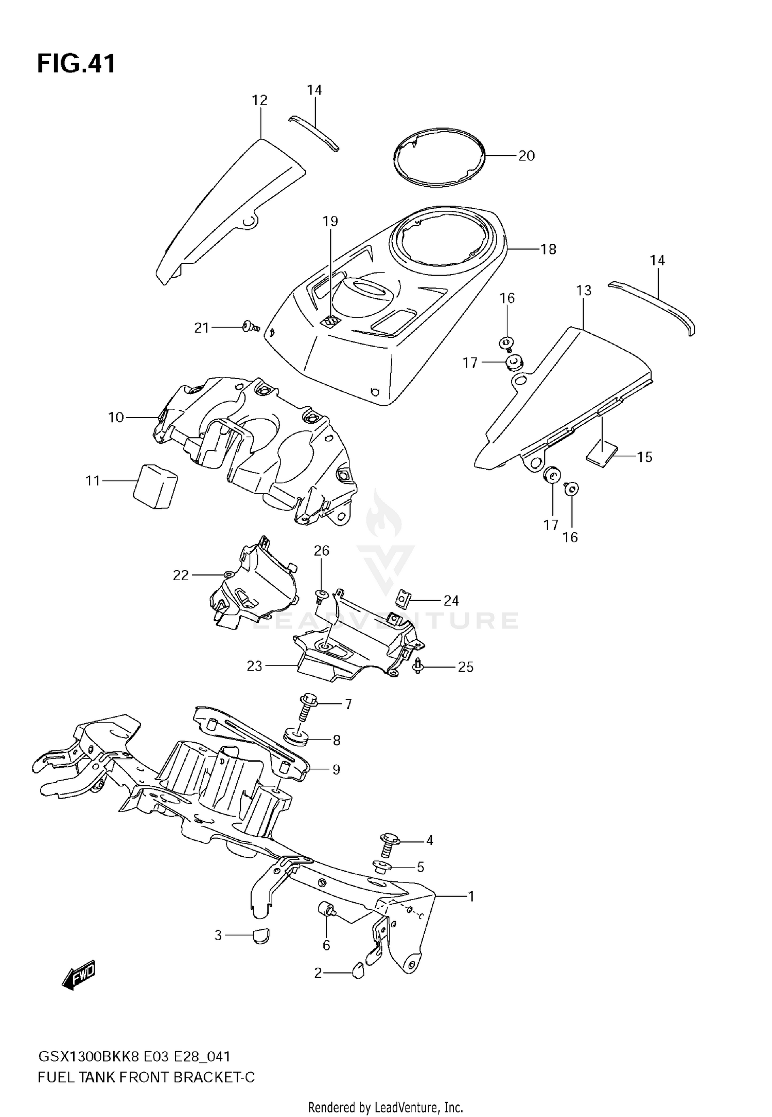 FUEL TANK FRONT BRACKET