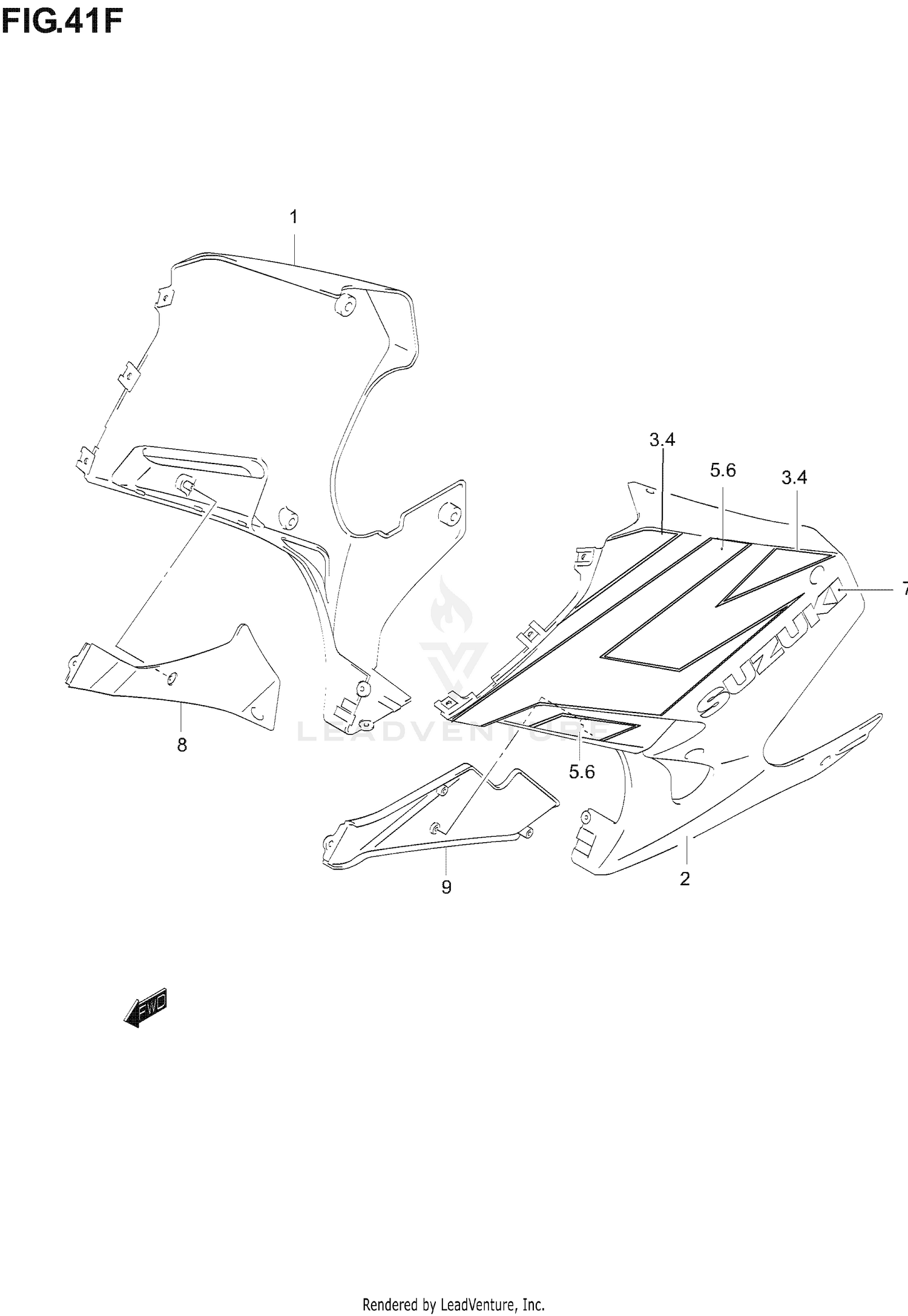UNDER COWLING  (GS500FK5)