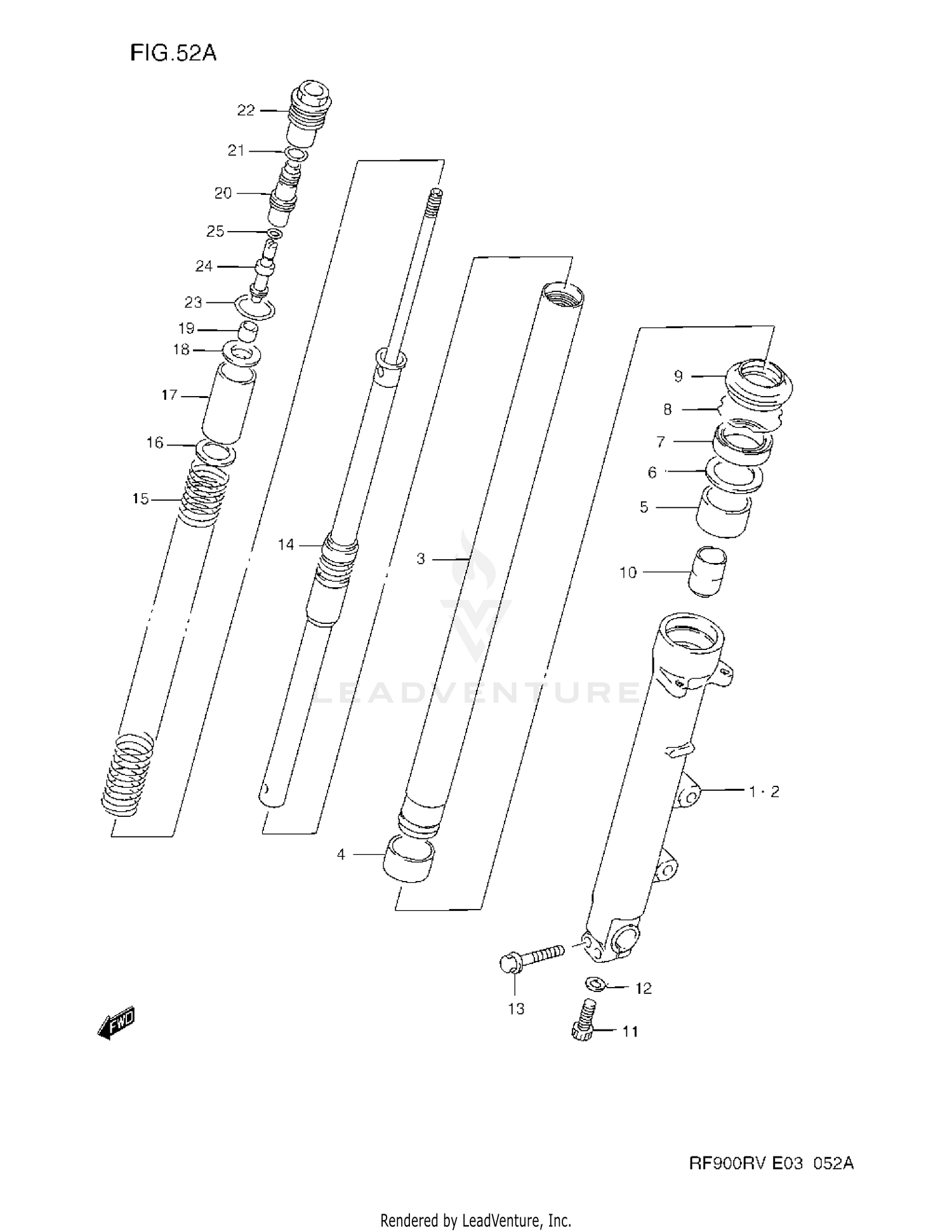 FRONT DAMPER  (MODEL T/V)