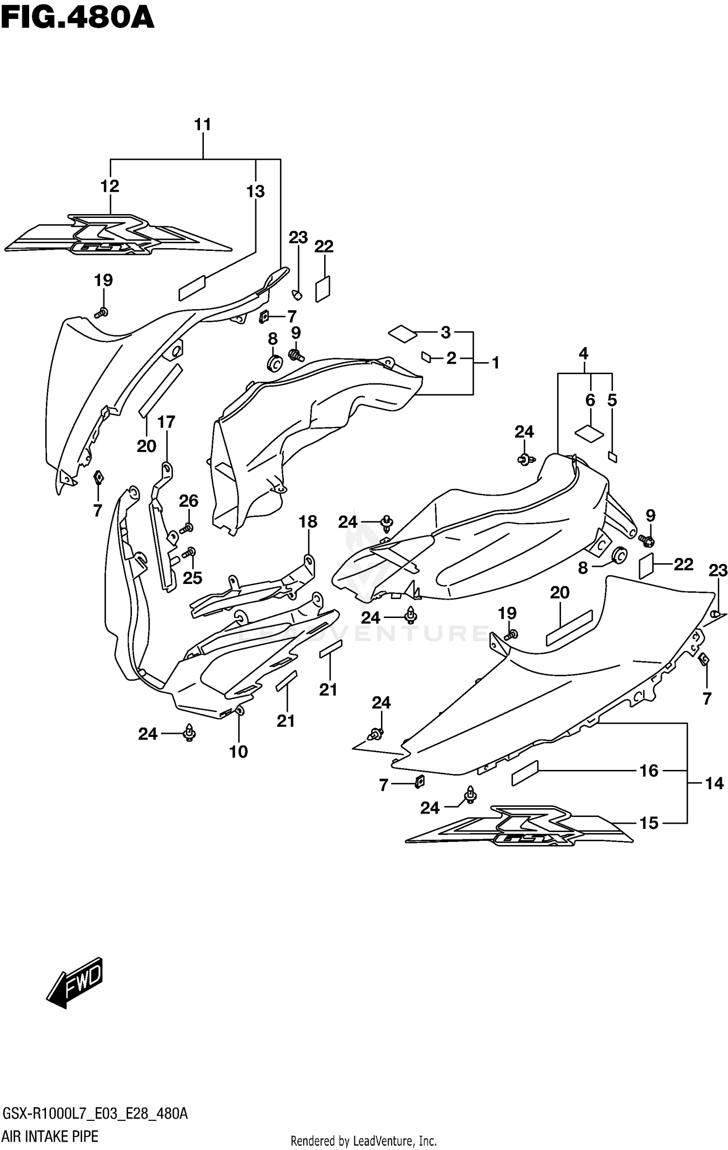 AIR INTAKE PIPE (YSF)