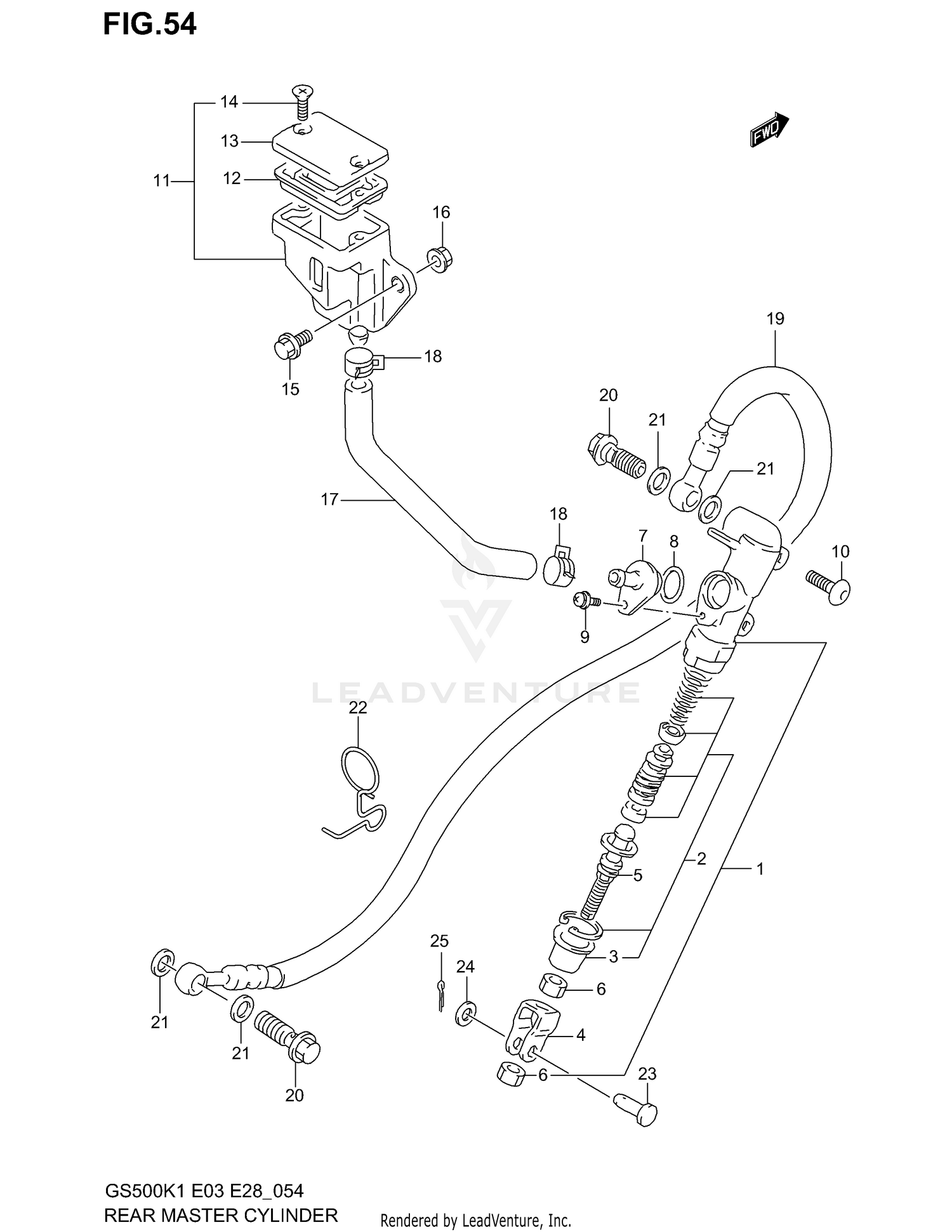 REAR MASTER CYLINDER