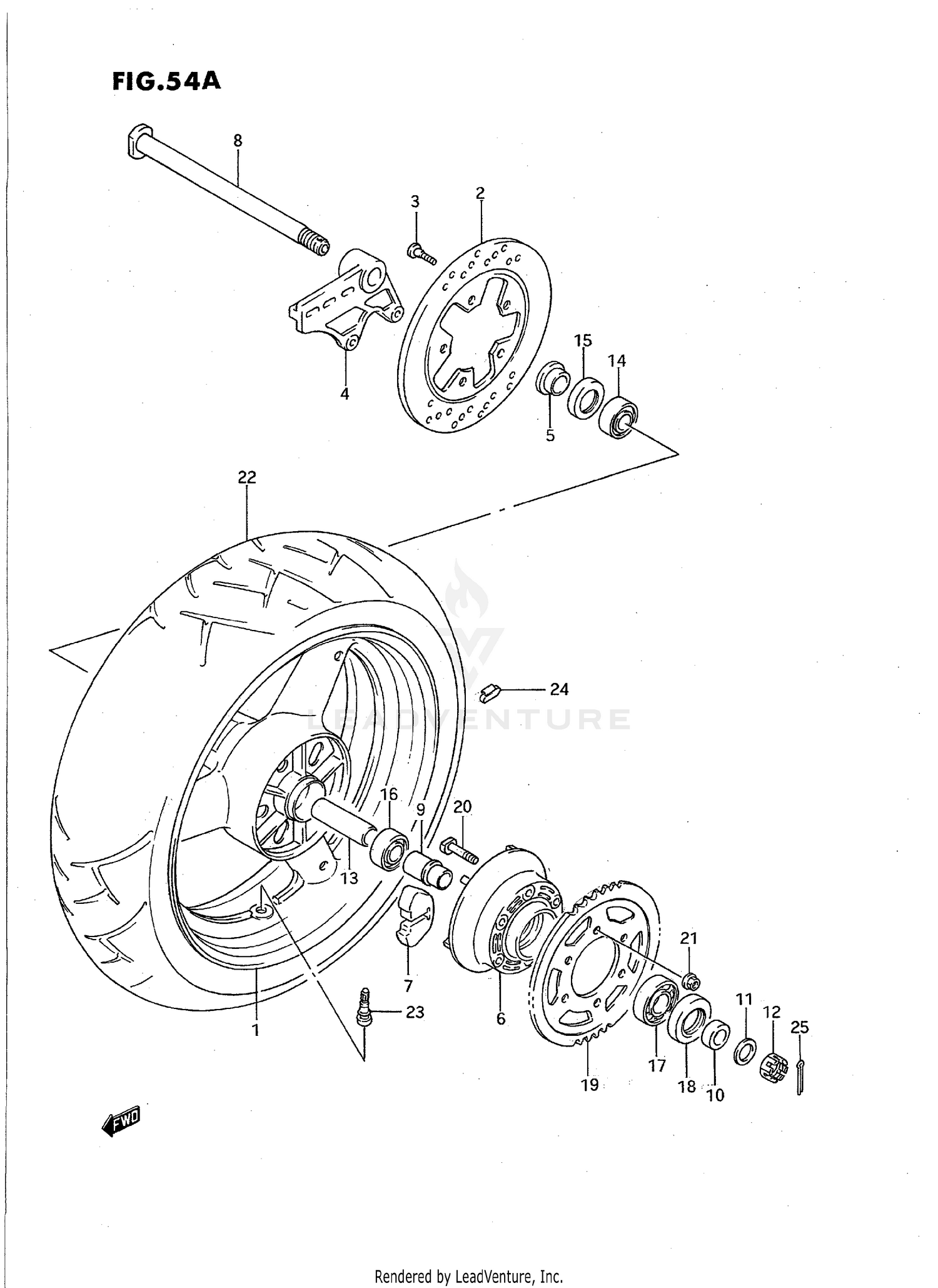 REAR WHEEL (MODEL R/S)