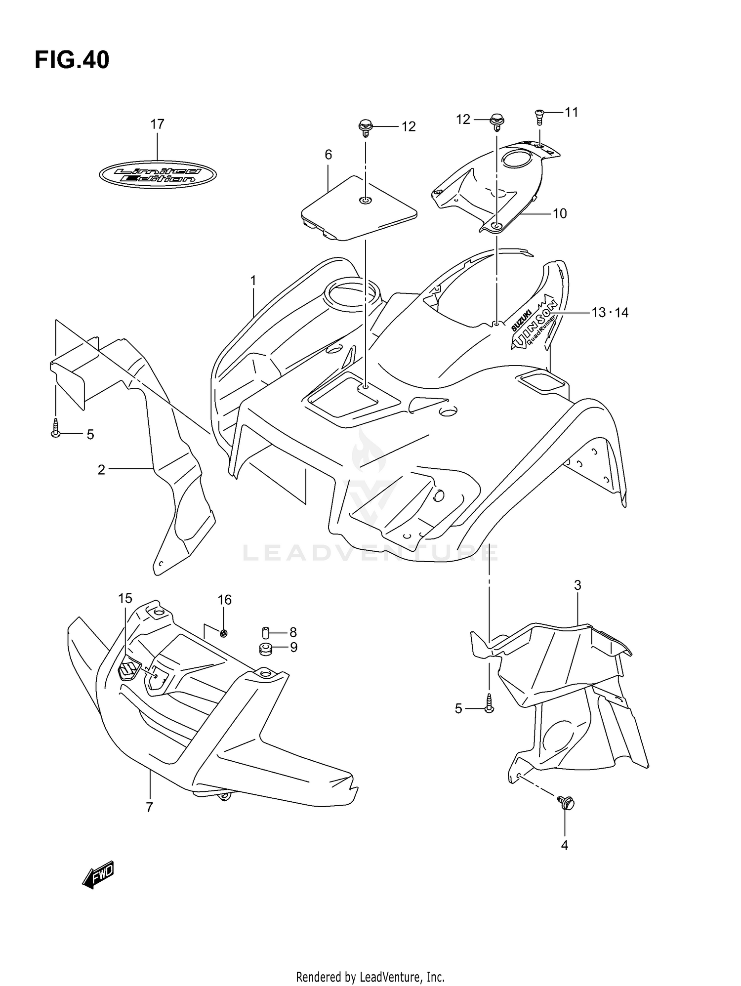 FRONT FENDER (MODEL K4)