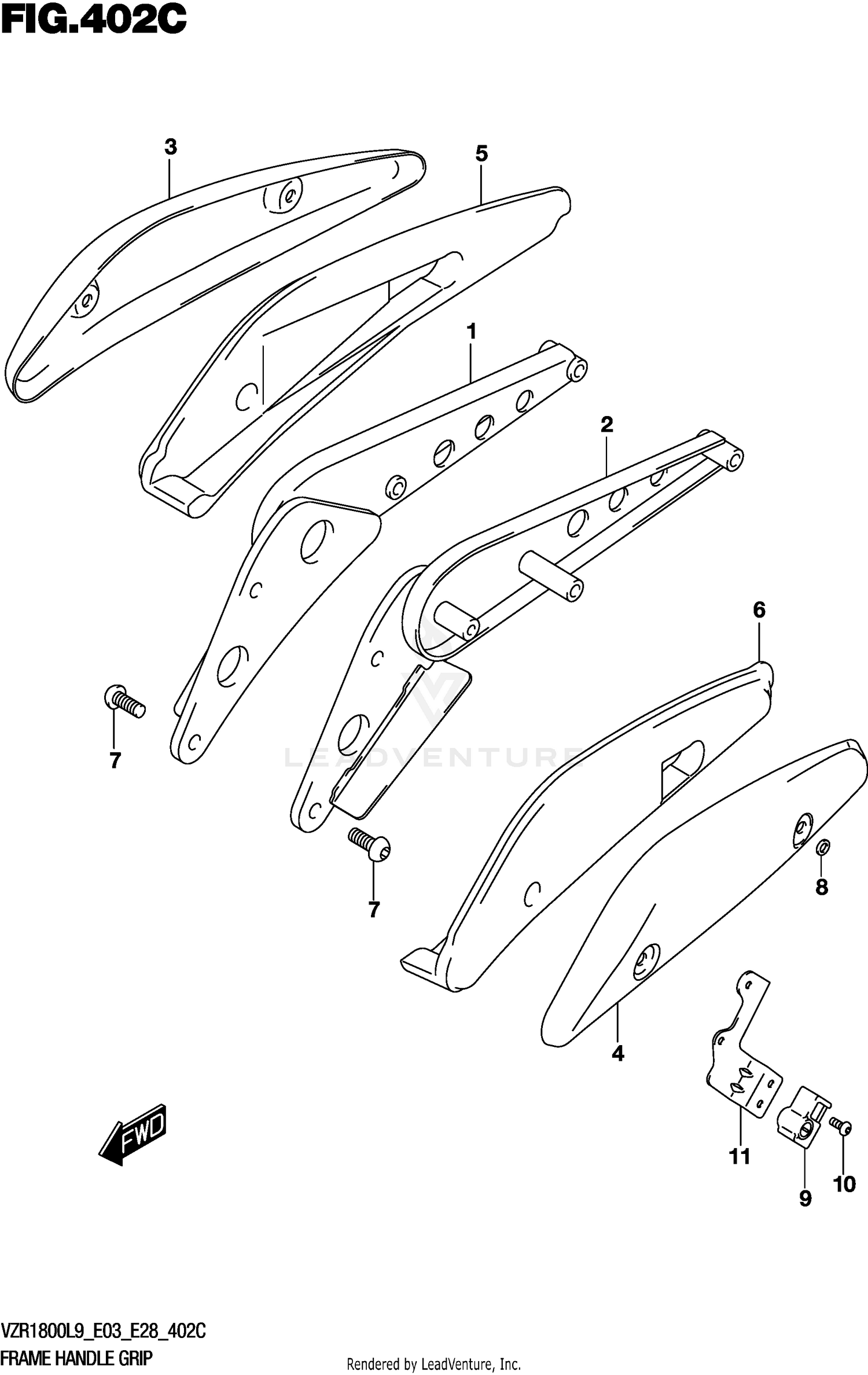 FRAME HANDLE GRIP (VZR1800BZL9 E28)