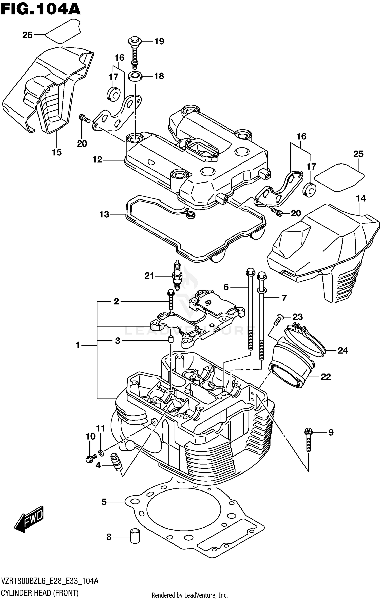 CYLINDER HEAD (FRONT)