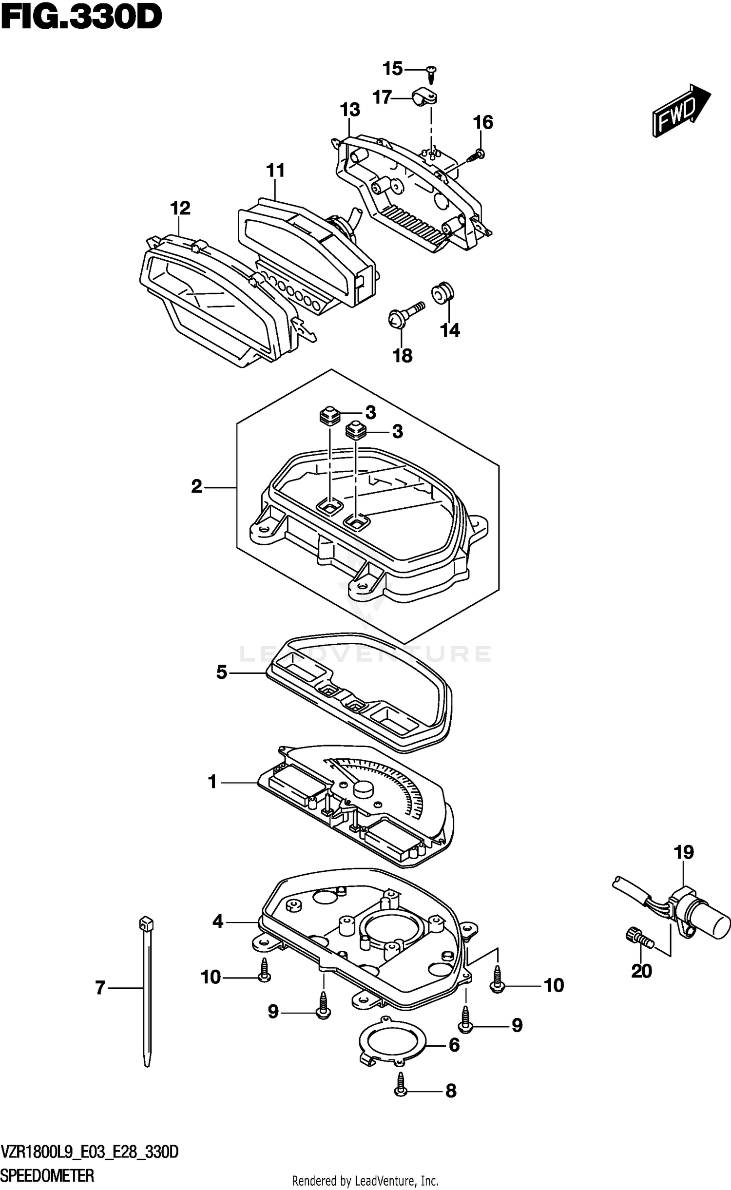 SPEEDOMETER (VZR1800BZL9 E33)