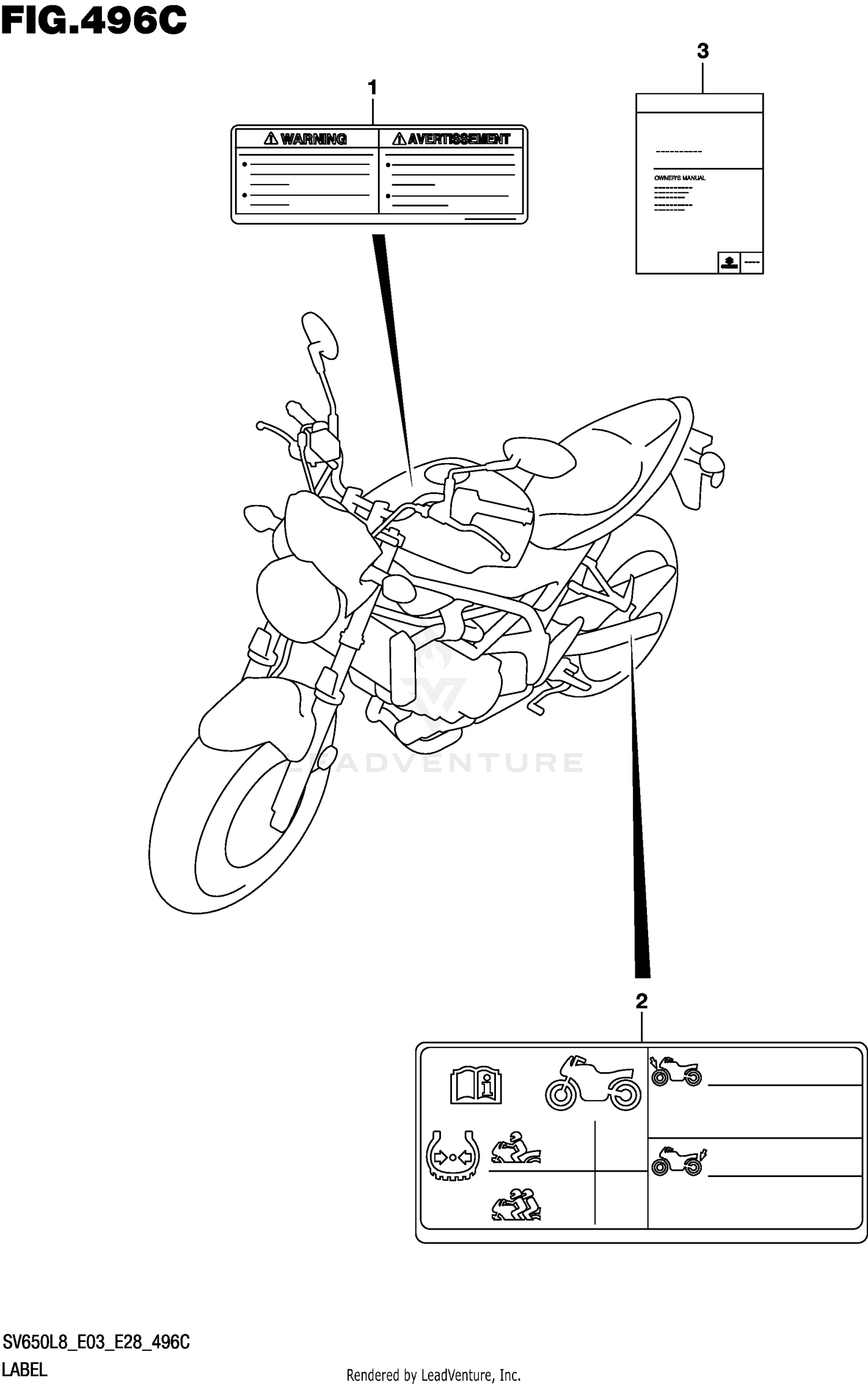 LABEL (SV650AL8 E28)