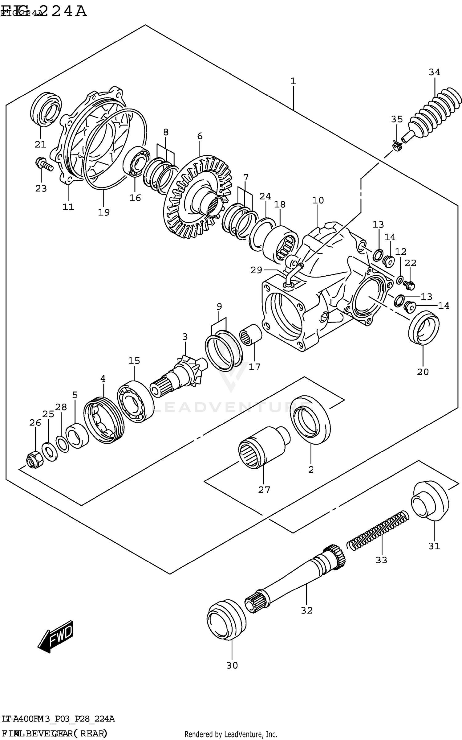 FINAL BEVEL GEAR (REAR)