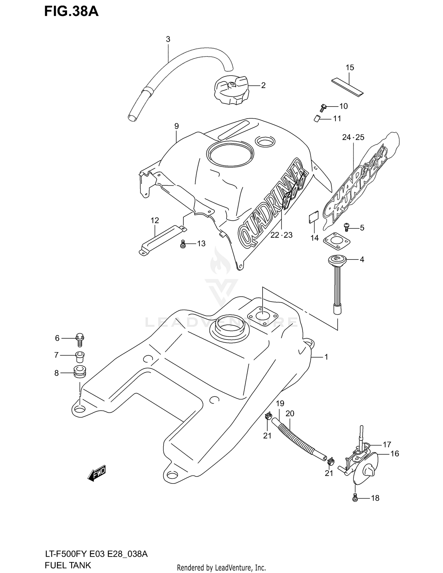 FUEL TANK (MODEL X/Y)