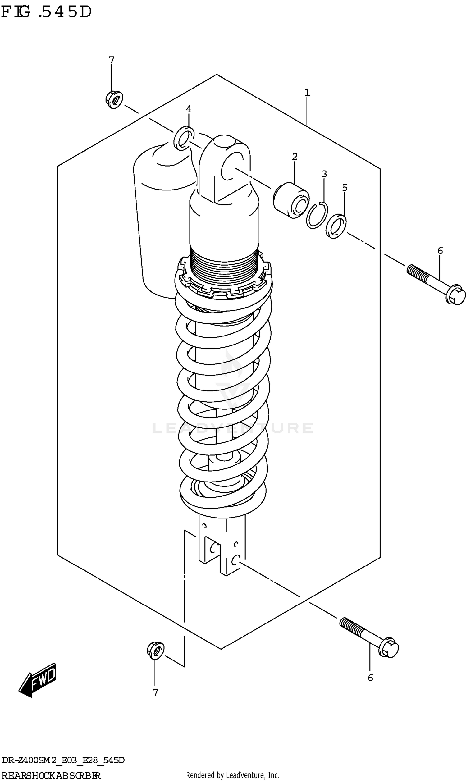 REAR SHOCK ABSORBER (DR-Z400SM)