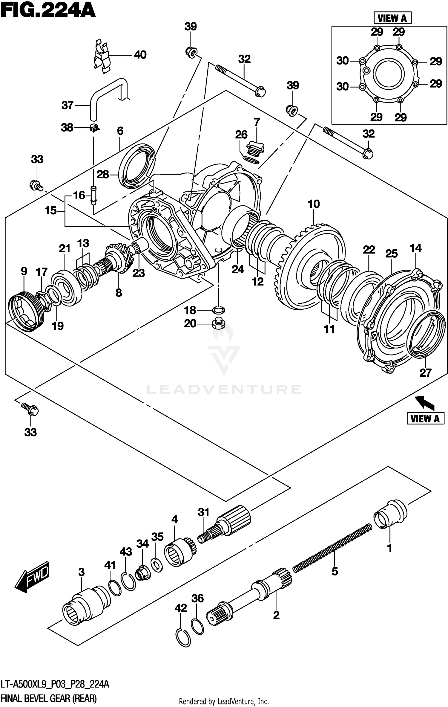 FINAL BEVEL GEAR (REAR)